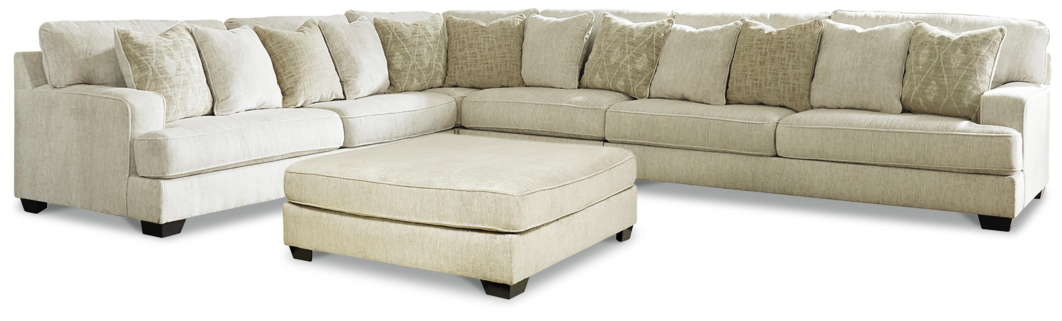 Rawcliffe 4-Piece Sectional with Ottoman | Ashley