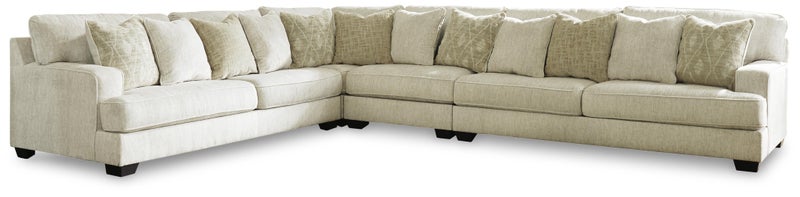 Rawcliffe 4-Piece Sectional, Parchment