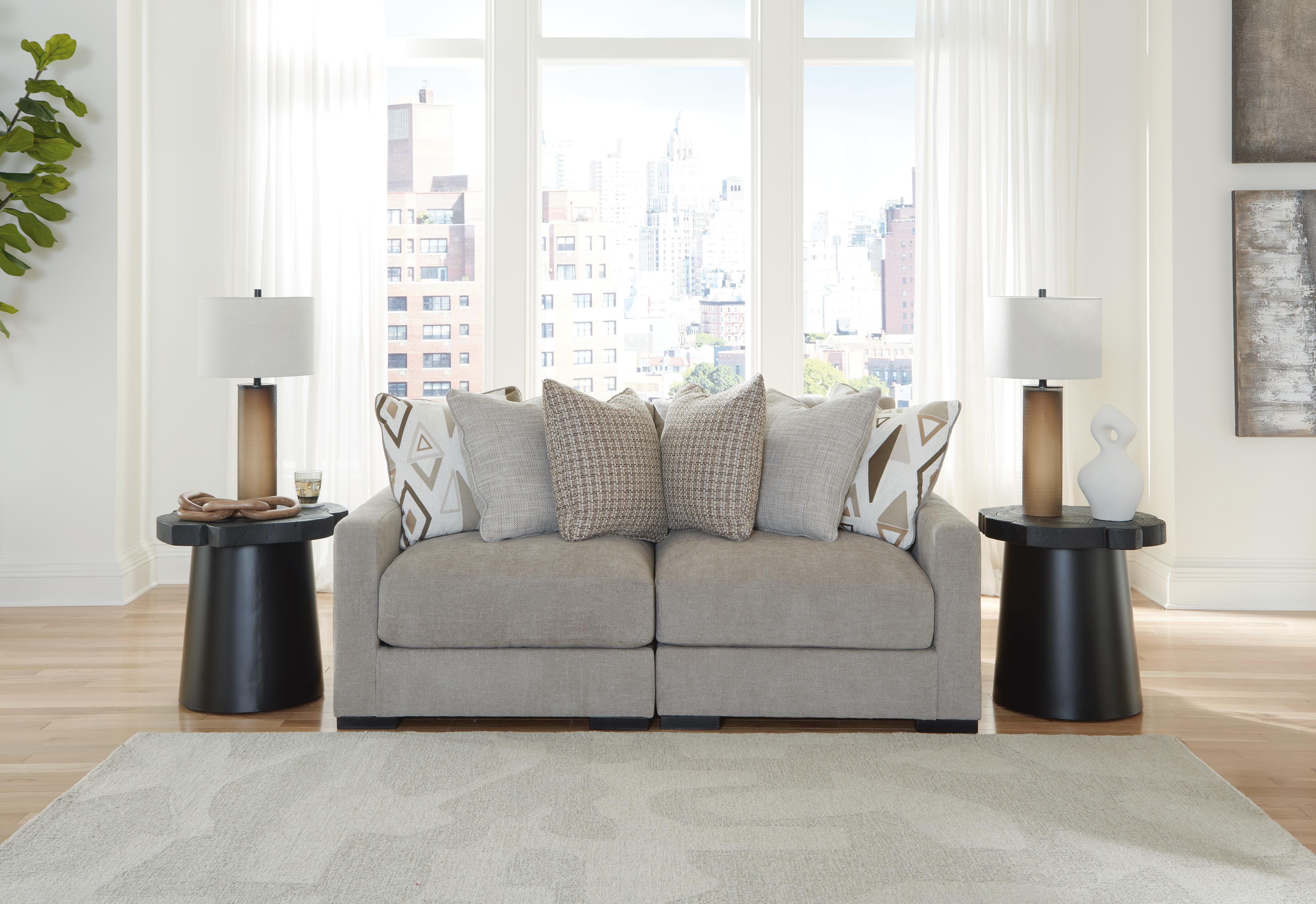 Aslan Court 2-Piece Loveseat Sectional - image 2