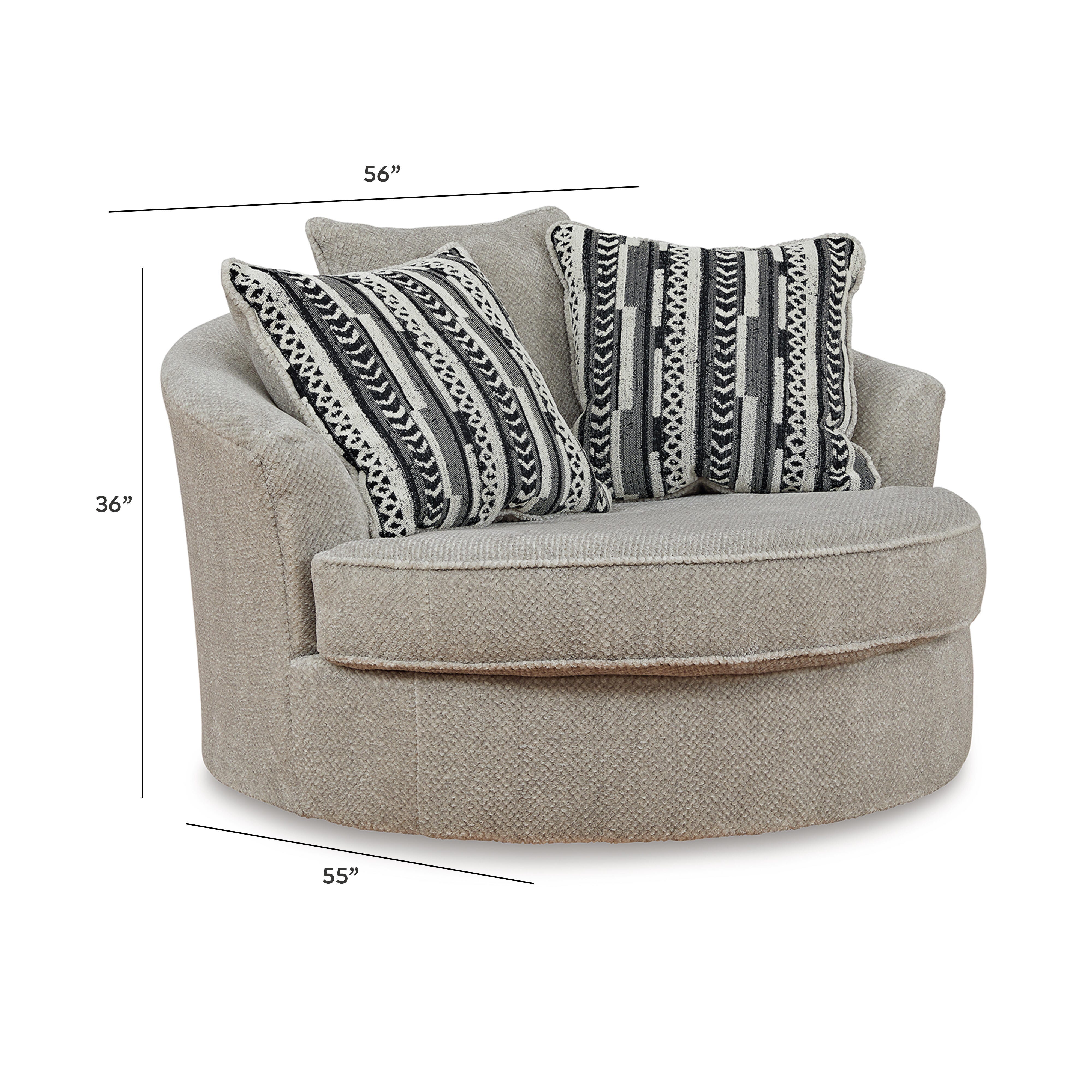 Silla giratoria extragrande decorativa Calnita - image 8