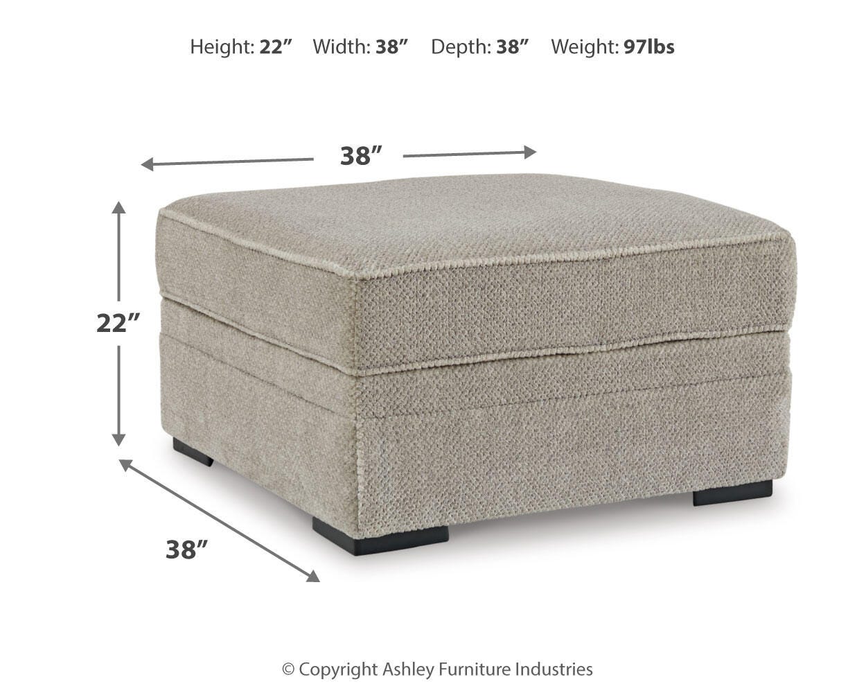 Calnita Ottoman With Storage - image 4