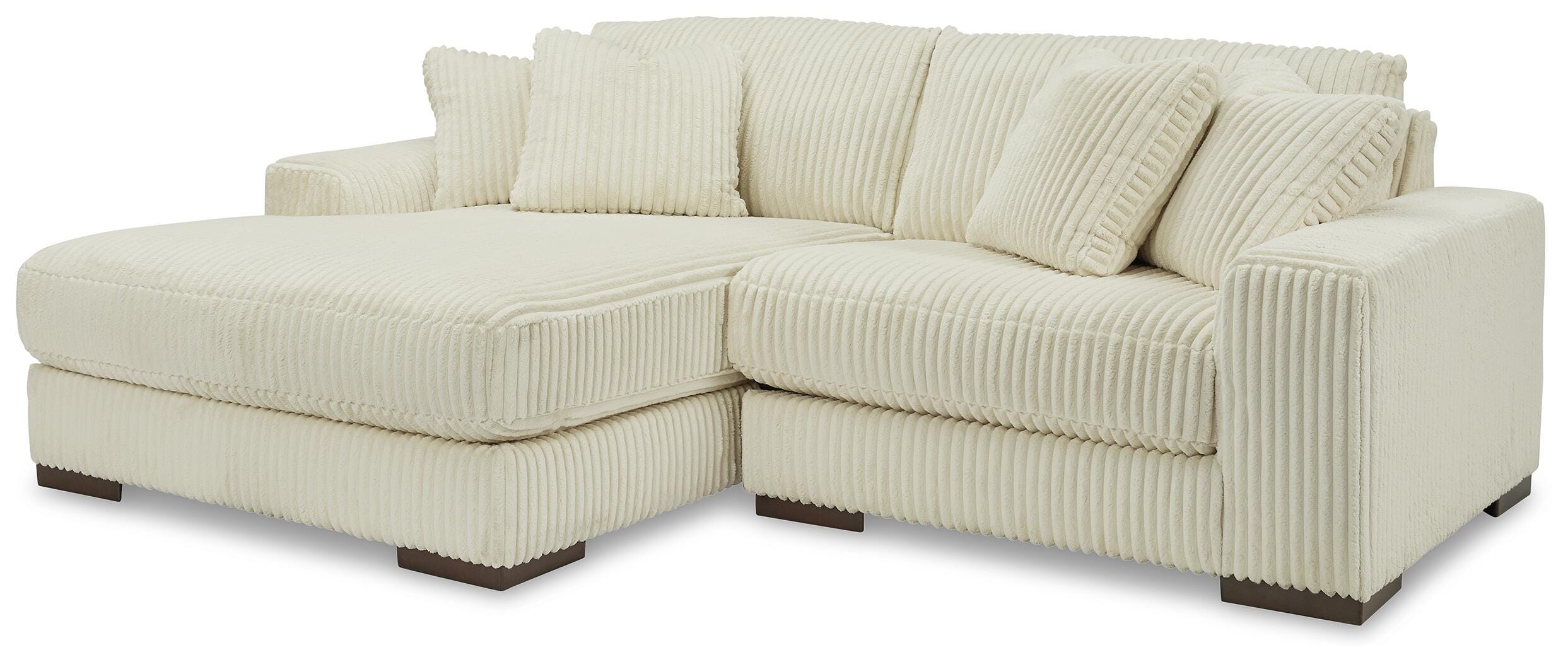 Lindyn 2-Piece Sectional with Chaise, Ivory, large