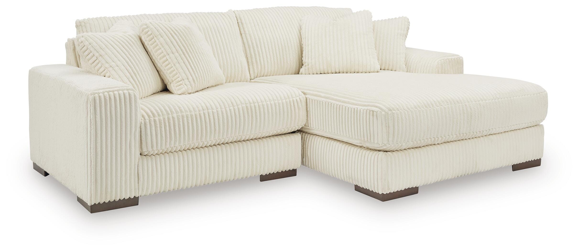 Lindyn 2-Piece Sectional with Chaise, Ivory, large