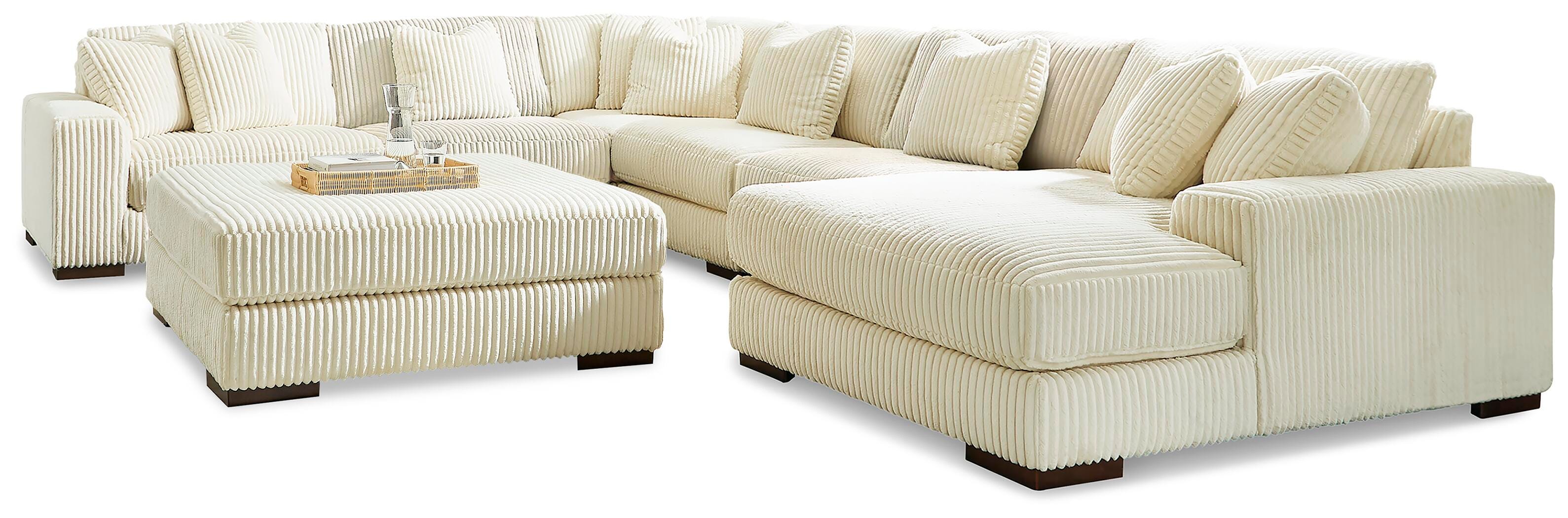 Seccional Lindyn de 6 piezas con chaise y otomana - image 1