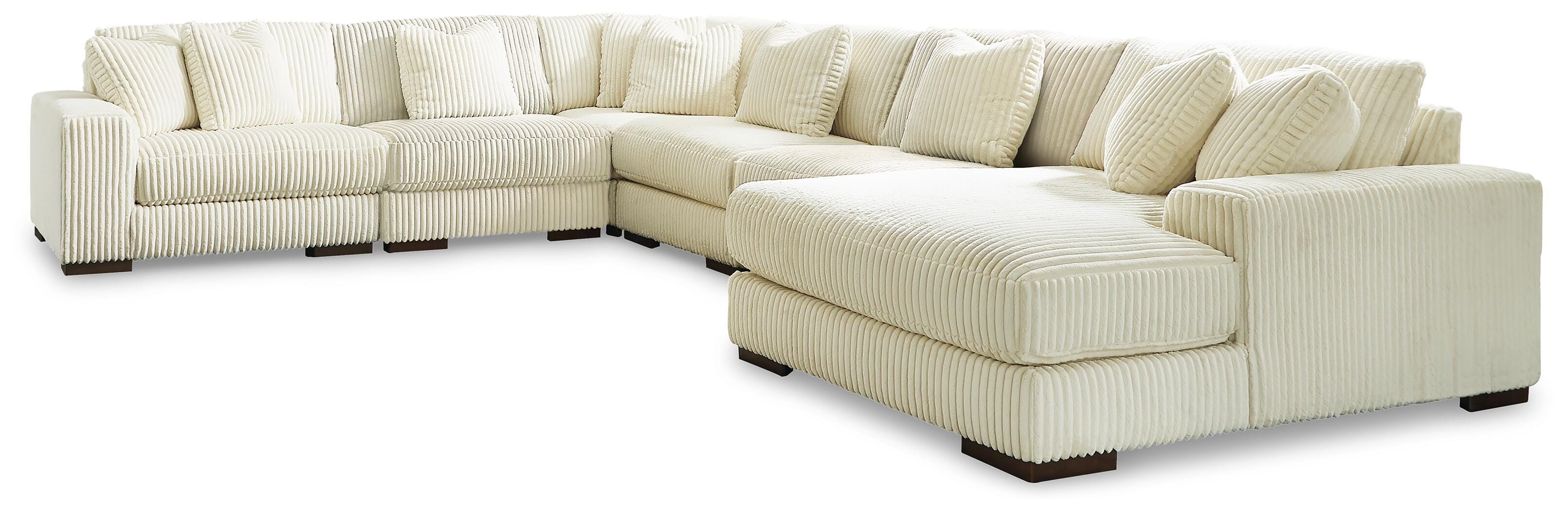 Seccional Lindyn de 6 piezas con chaise y otomana - image 2