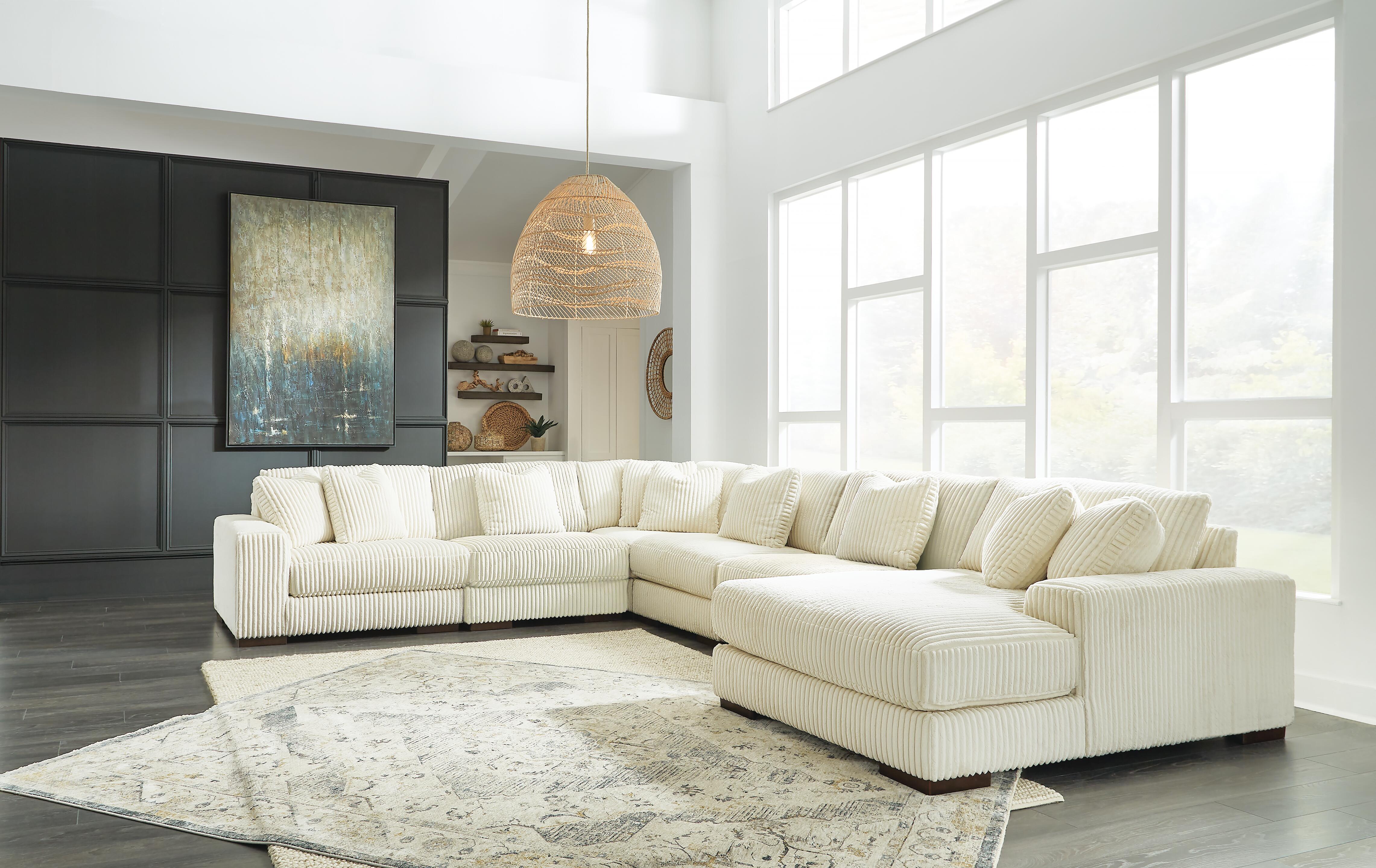 Seccional Lindyn de 6 piezas con chaise y otomana - image 23