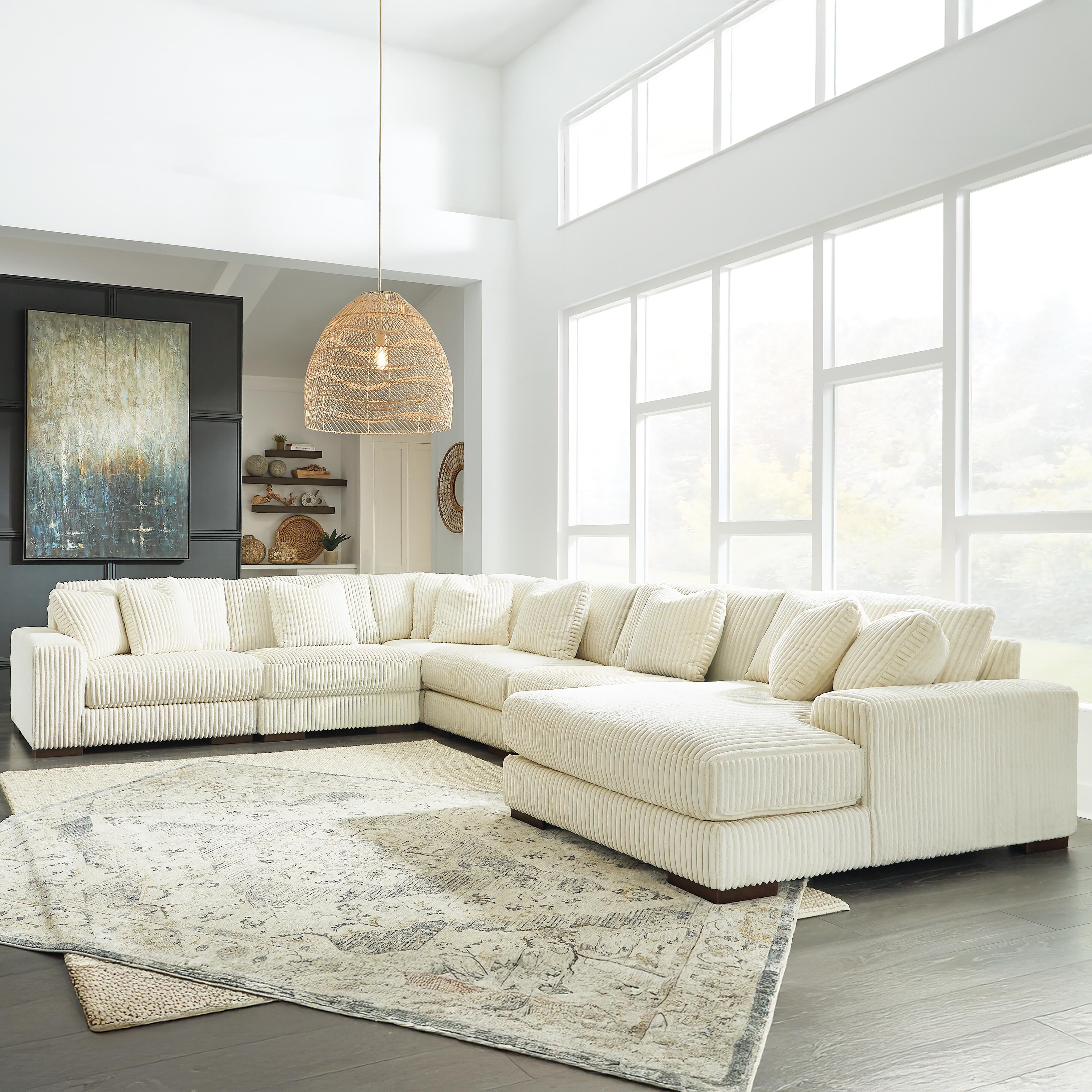 Seccional Lindyn de 6 piezas con chaise longue - image 2