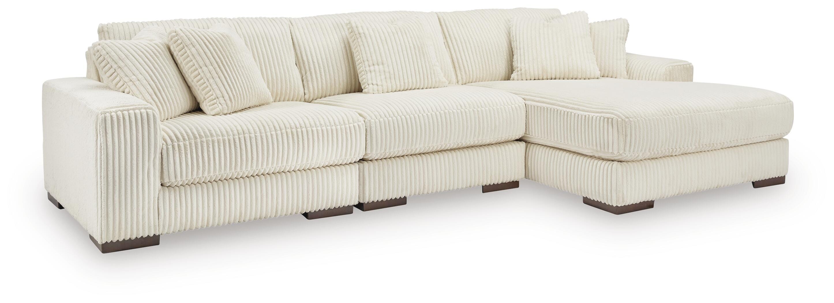 Lindyn 3-Piece Sectional with Chaise, Ivory, large