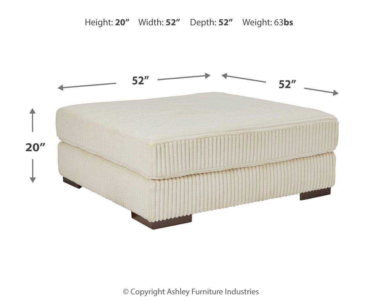 Lindyn Oversized Accent Ottoman - image 5