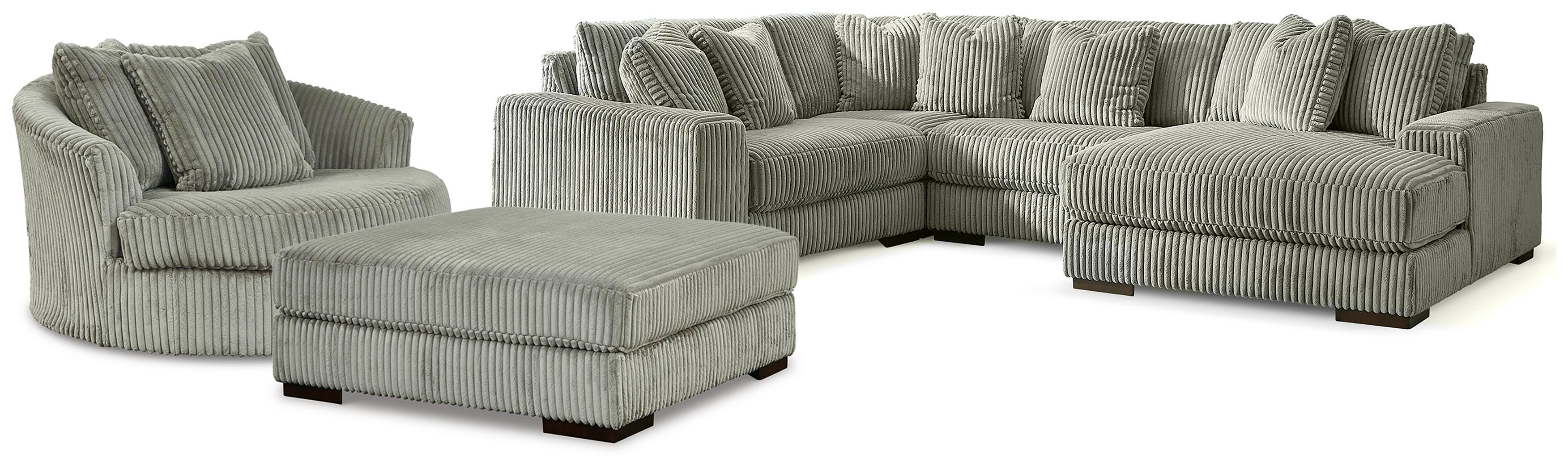 Lindyn 4-Piece Sectional, Chair and Ottoman - image 1