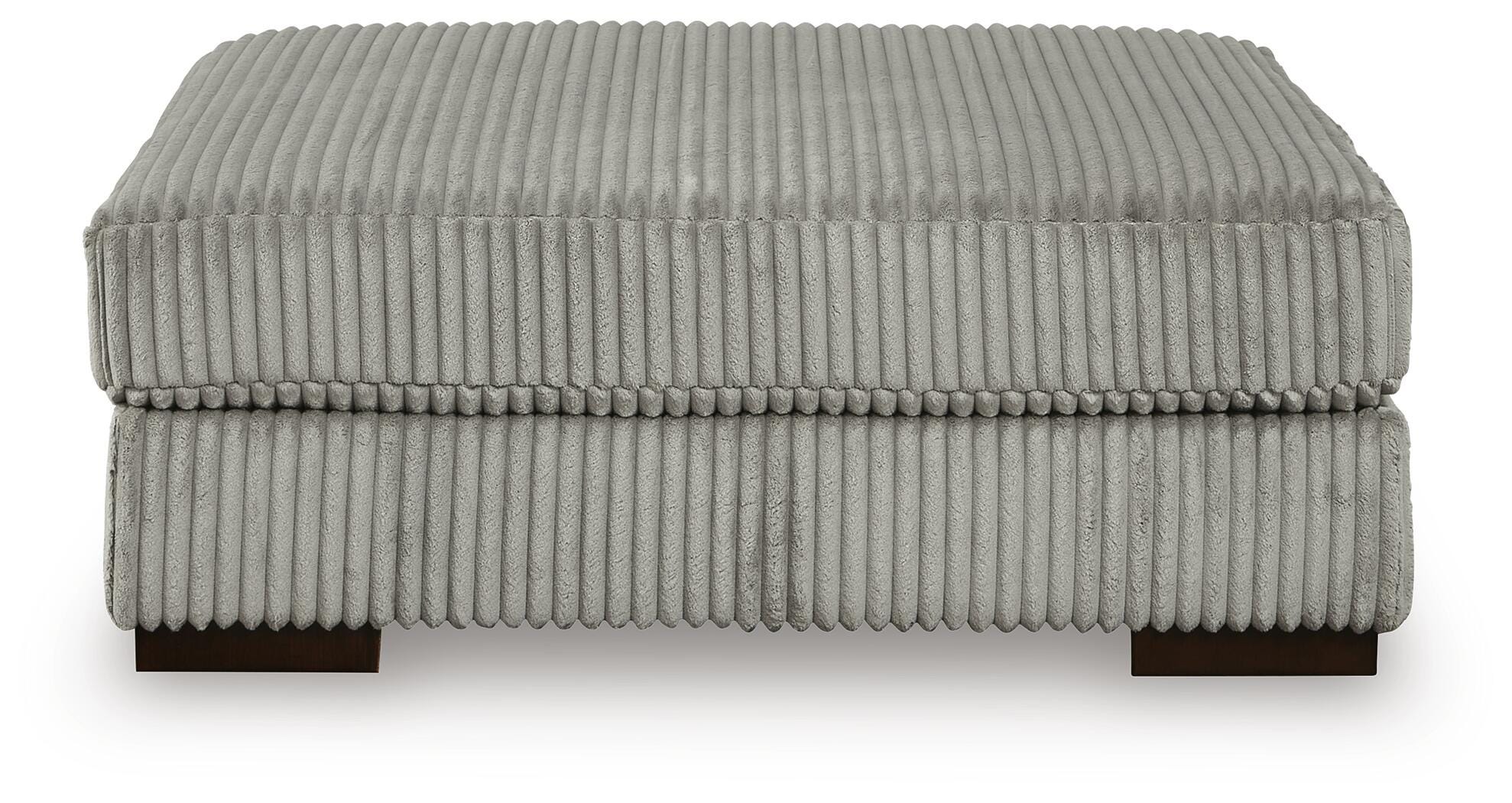 Lindyn Oversized Accent Ottoman, Fog, large