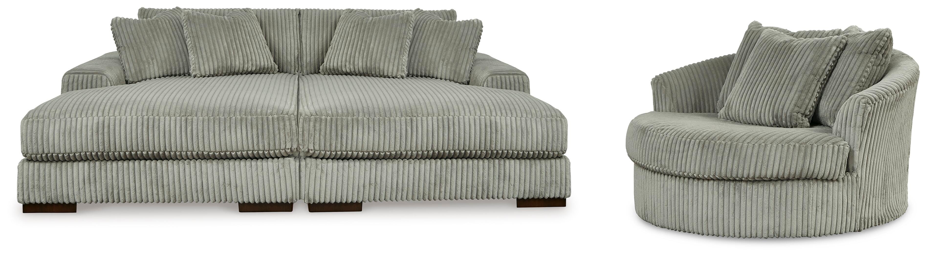 Chaise longue Lindyn Super con sillón giratorio de gran tamaño - image 1