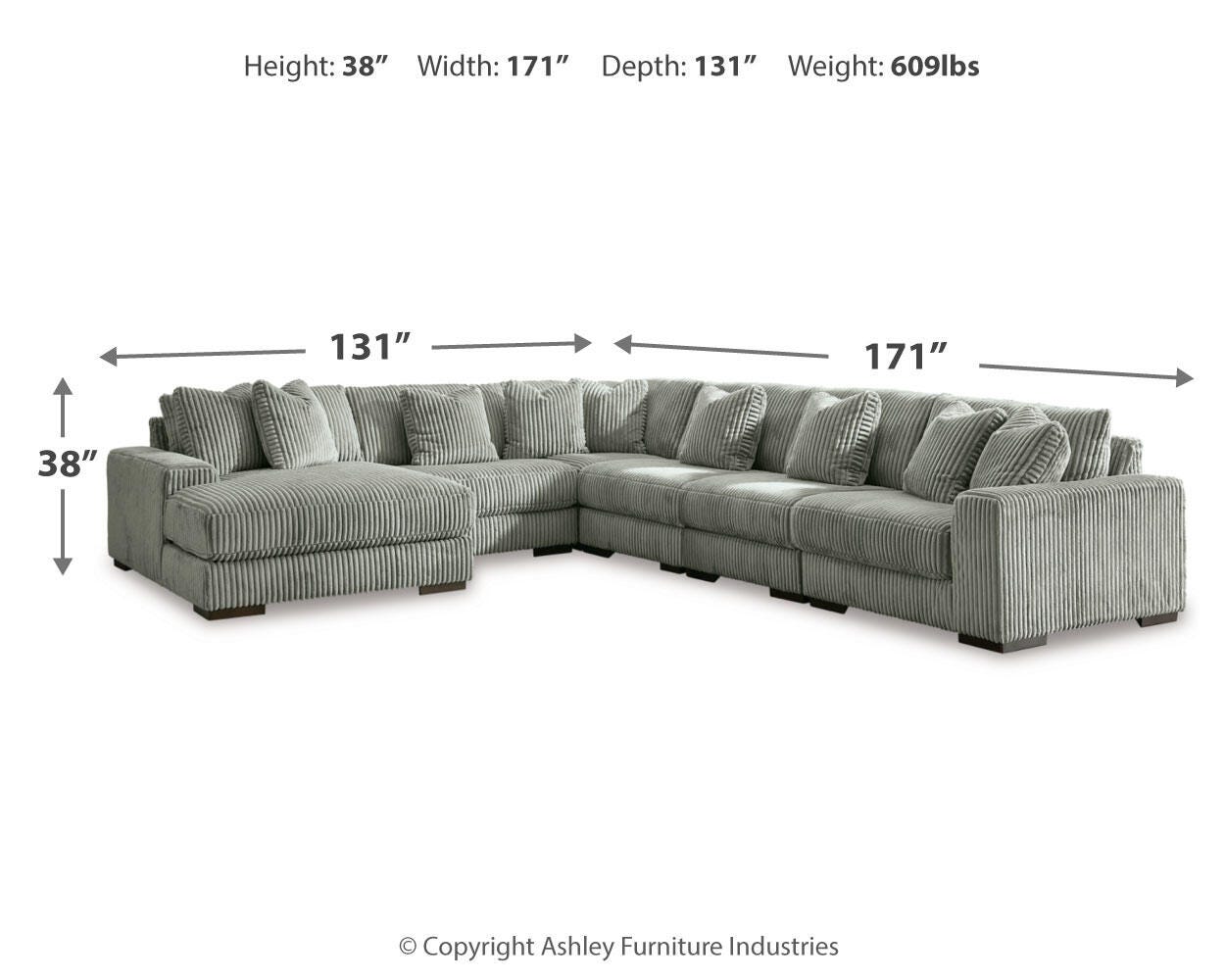 Lindyn 6-Piece Sectional with Chaise - image 2