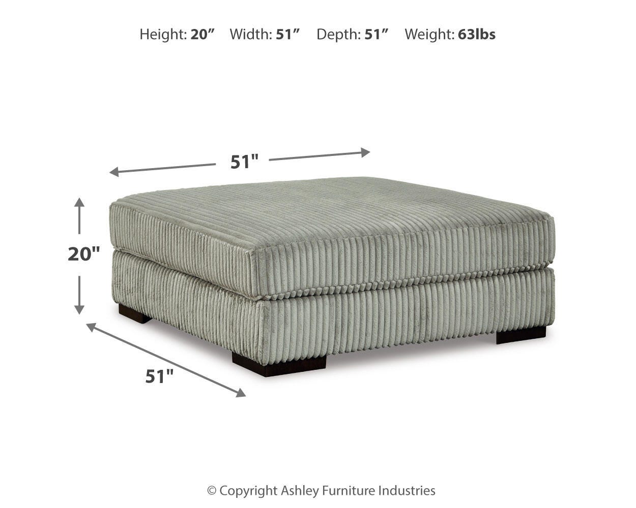 Lindyn Oversized Accent Ottoman - image 6