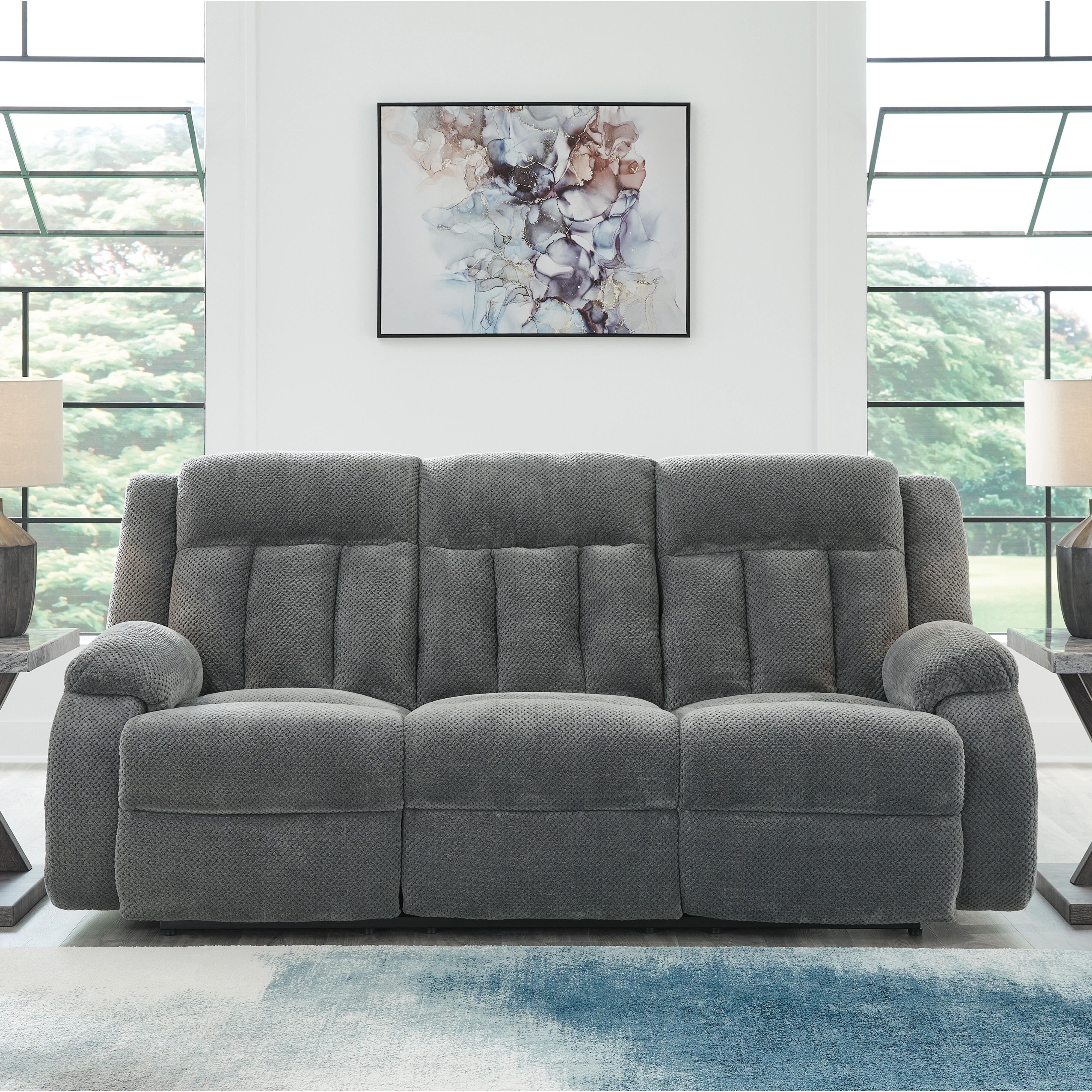 Sofá reclinable eléctrico Greely Bend con mesa abatible - image 2