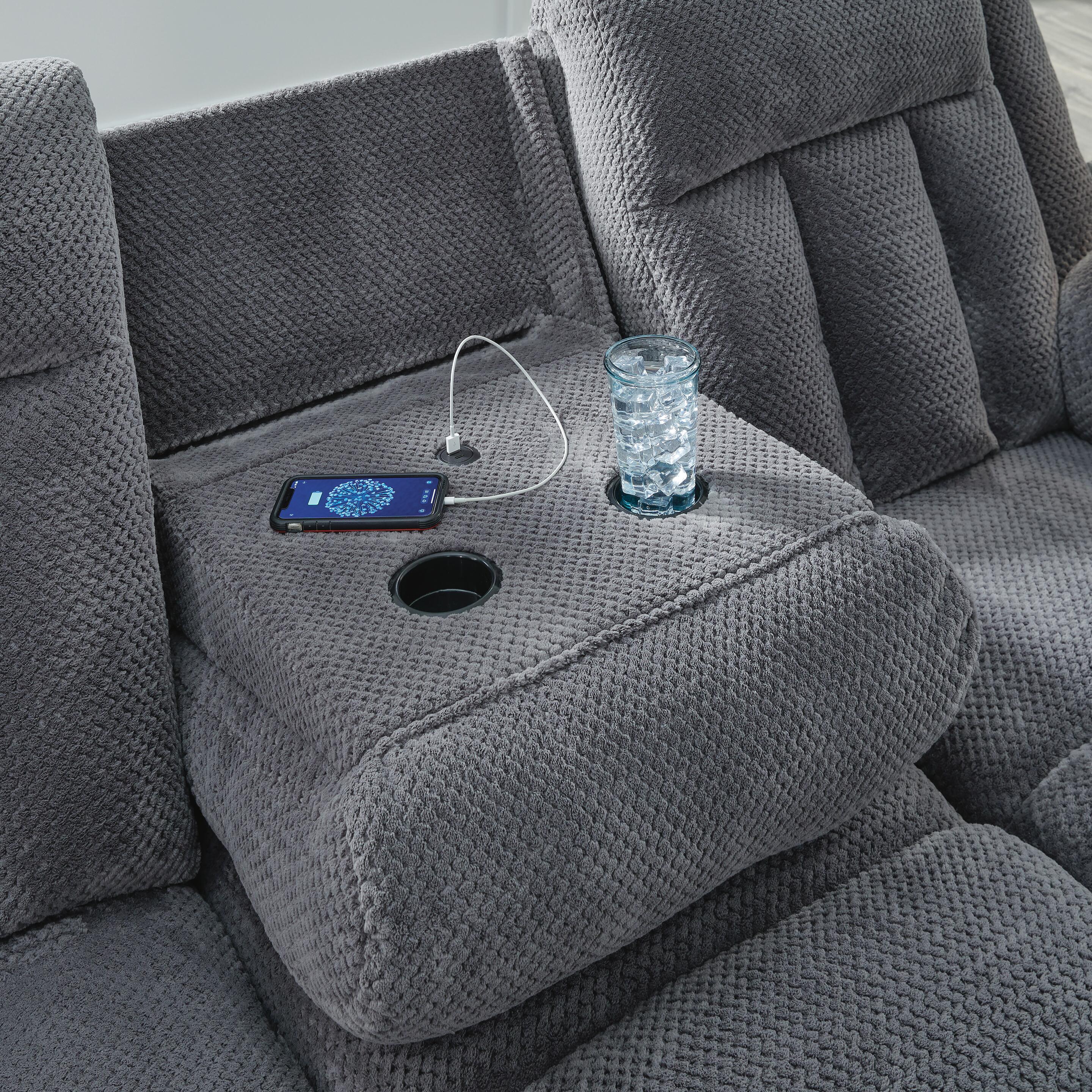 Greely Bend Power Reclining Sofa with Drop Down Table - image 8