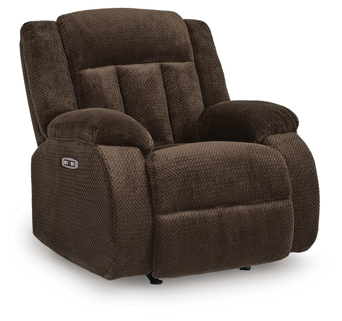 Greely Bend Power Recliner, Chocolate, large