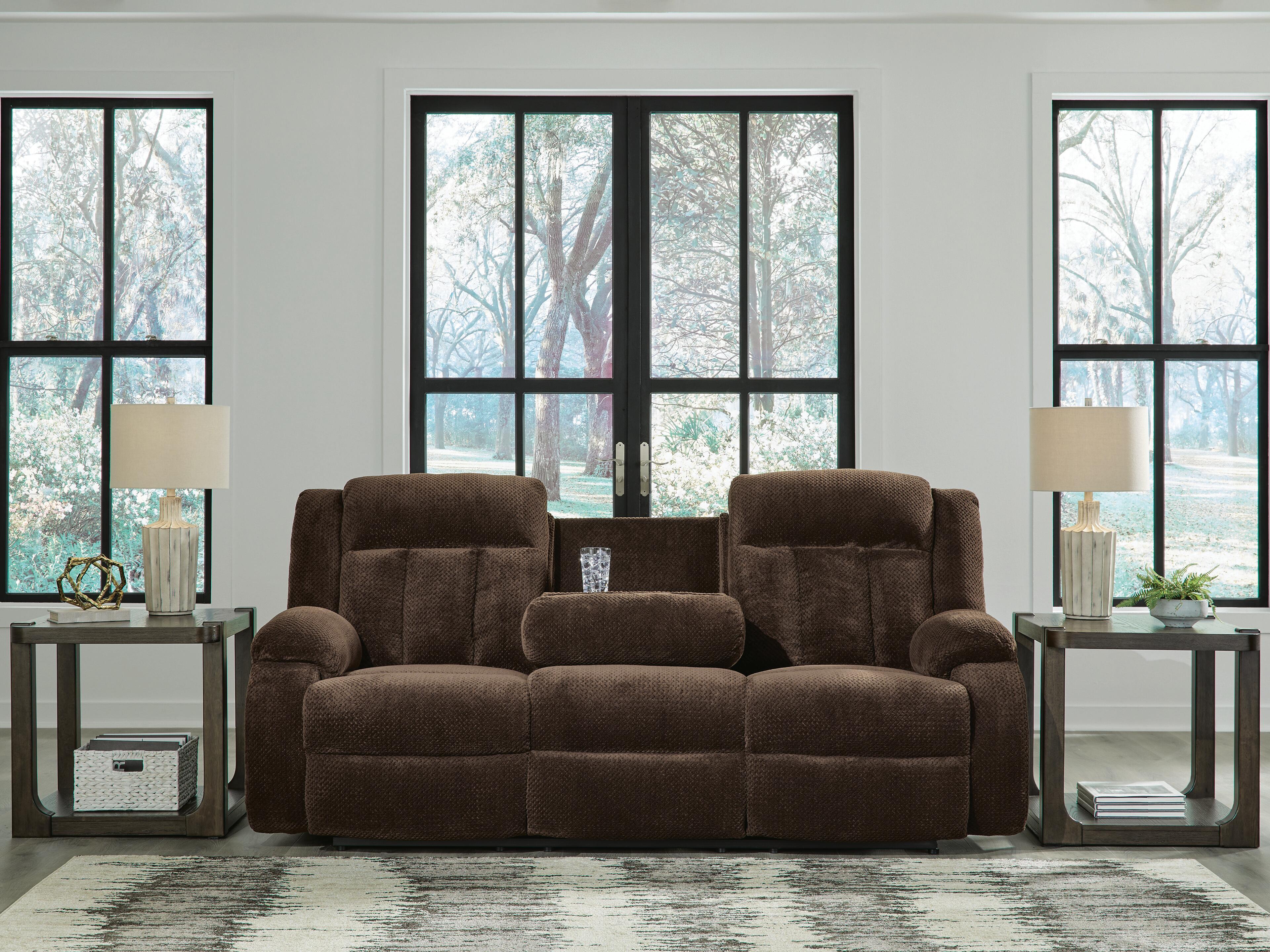 Greely Bend Power Reclining Sofa with Drop Down Table - image 6