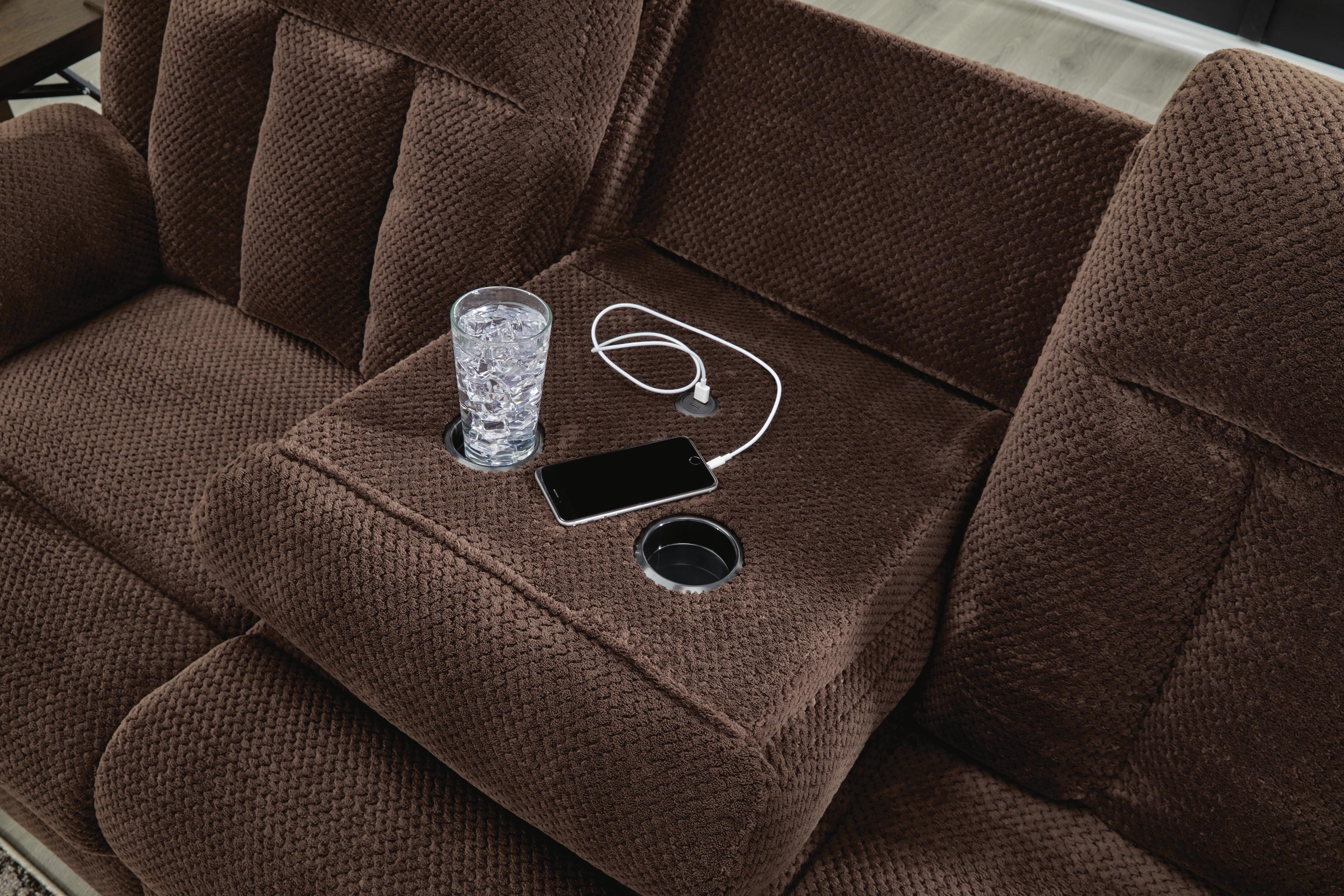 Greely Bend Power Reclining Sofa with Drop Down Table - image 7