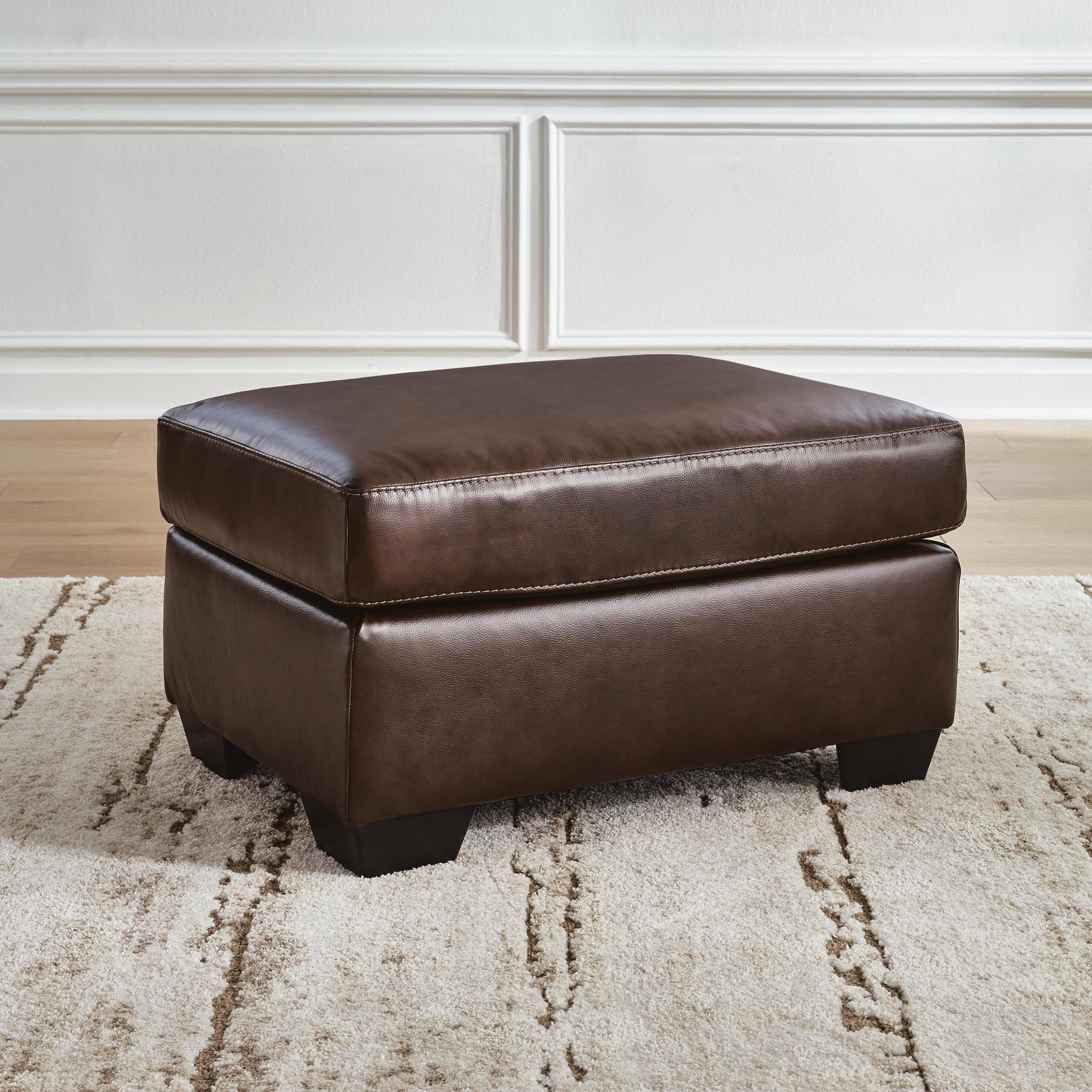 Santorine Ottoman, Dark Brown, rollover