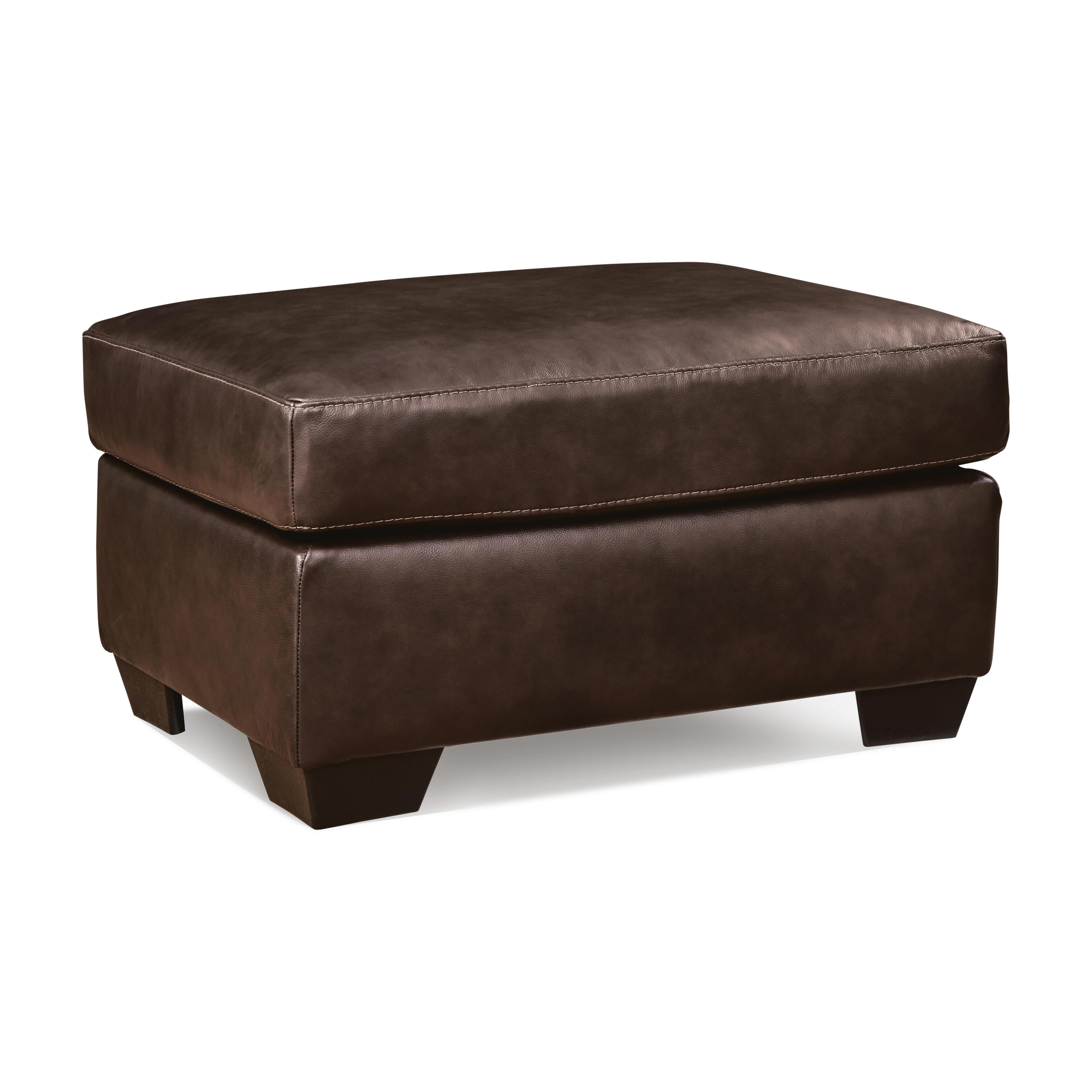 Santorine Ottoman, Dark Brown, large