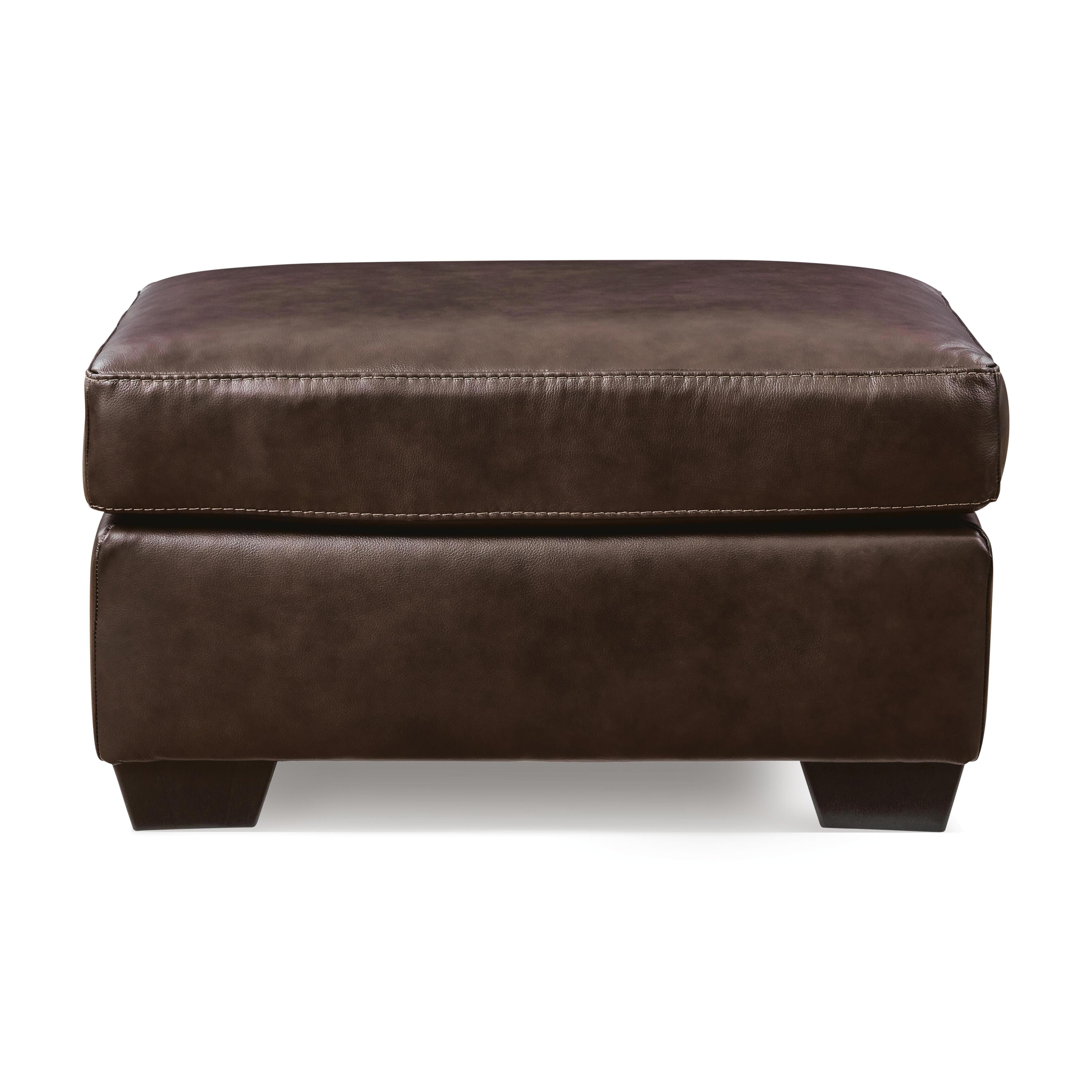 Santorine Ottoman, Dark Brown, large