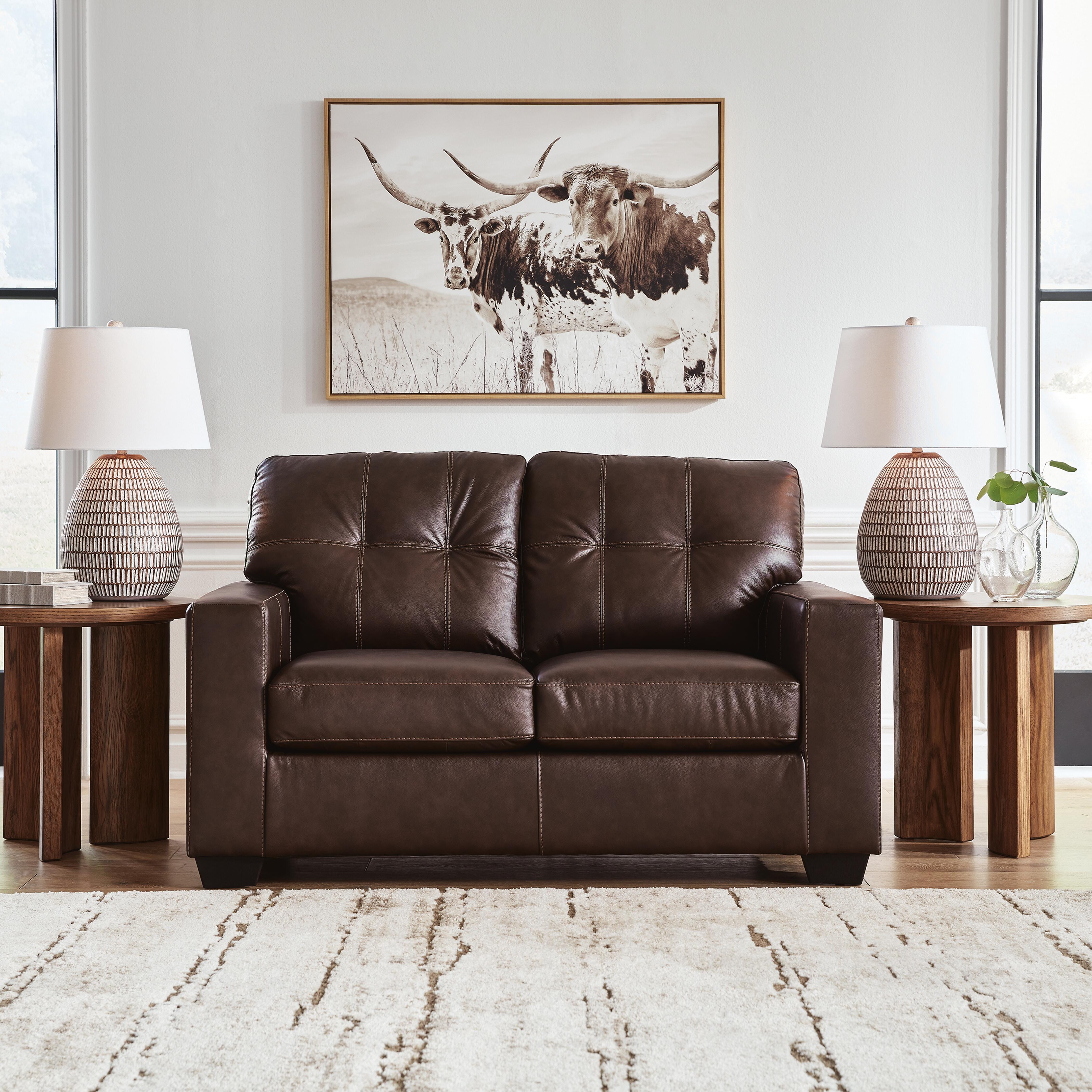 Santorine Loveseat, Dark Brown, large