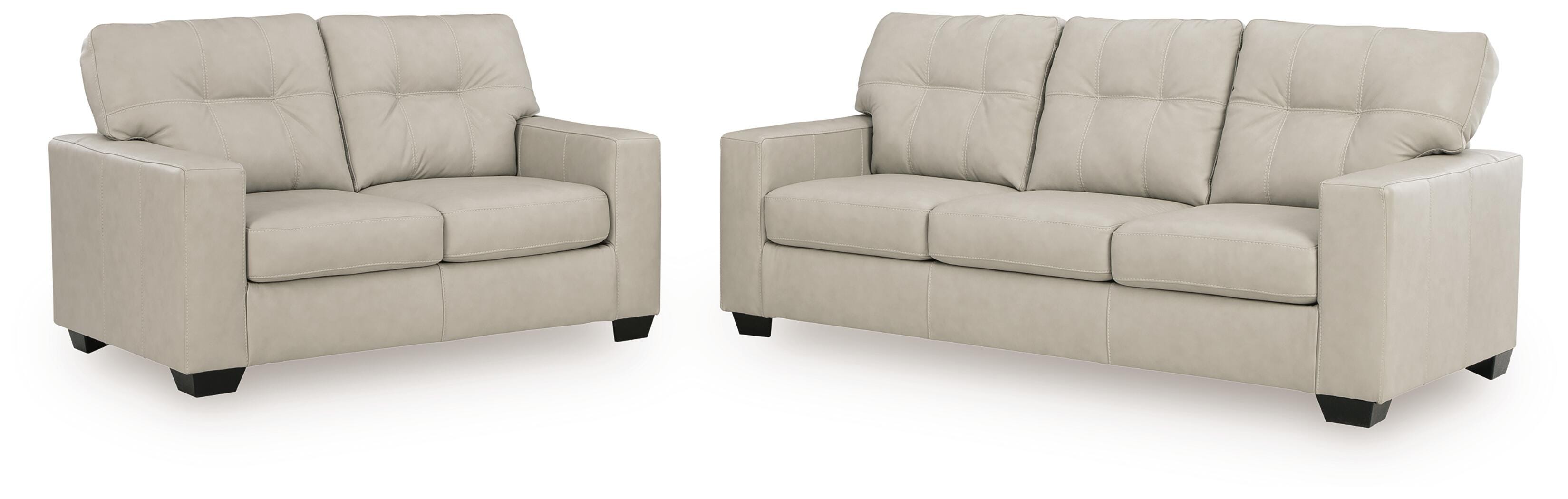 Santorine Sofa and Loveseat, Bone, large