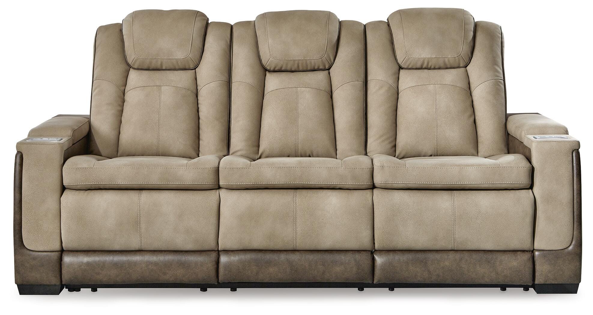 Next-Gen Durapella Power Reclining Sofa, Sand, large