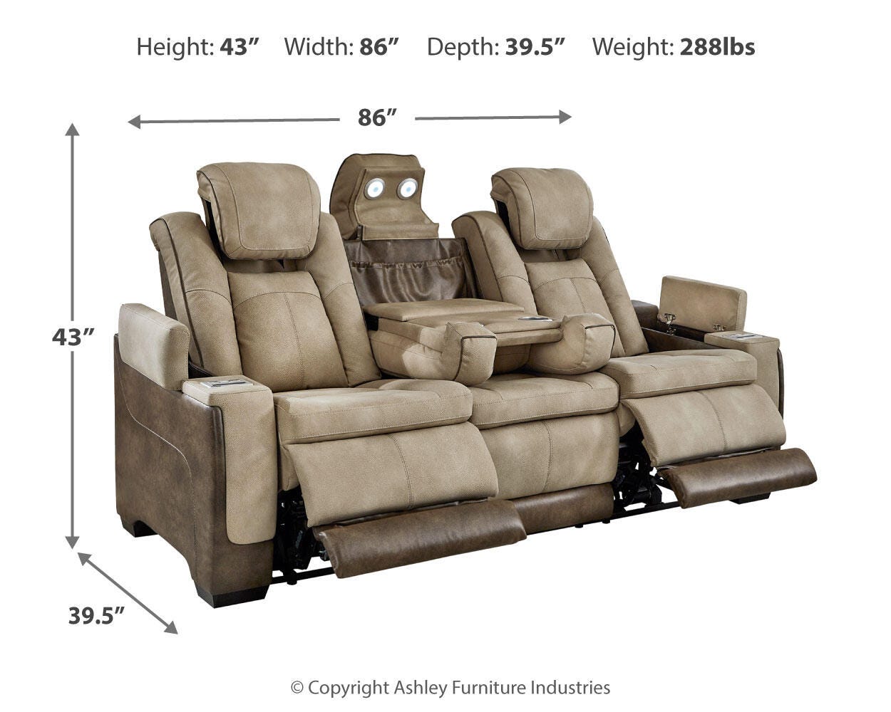 Next-Gen DuraPella Power Reclining Sofa - image 5
