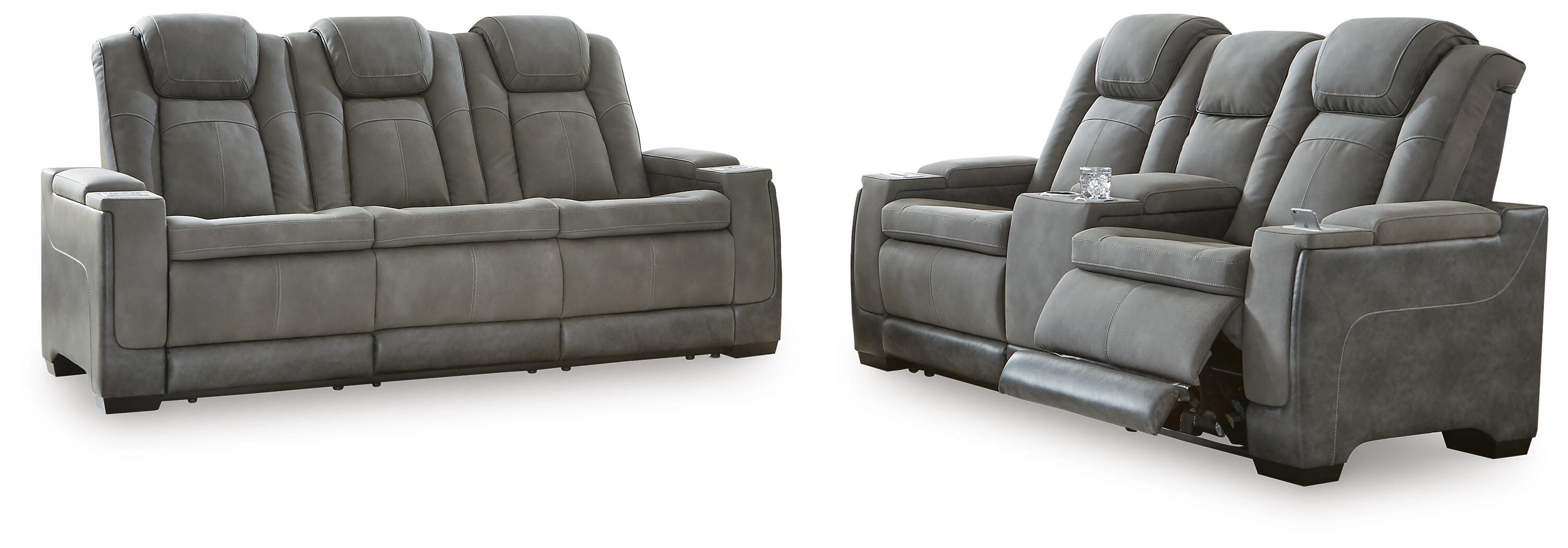 Next-Gen DuraPella Sofa and Loveseat, Slate, large