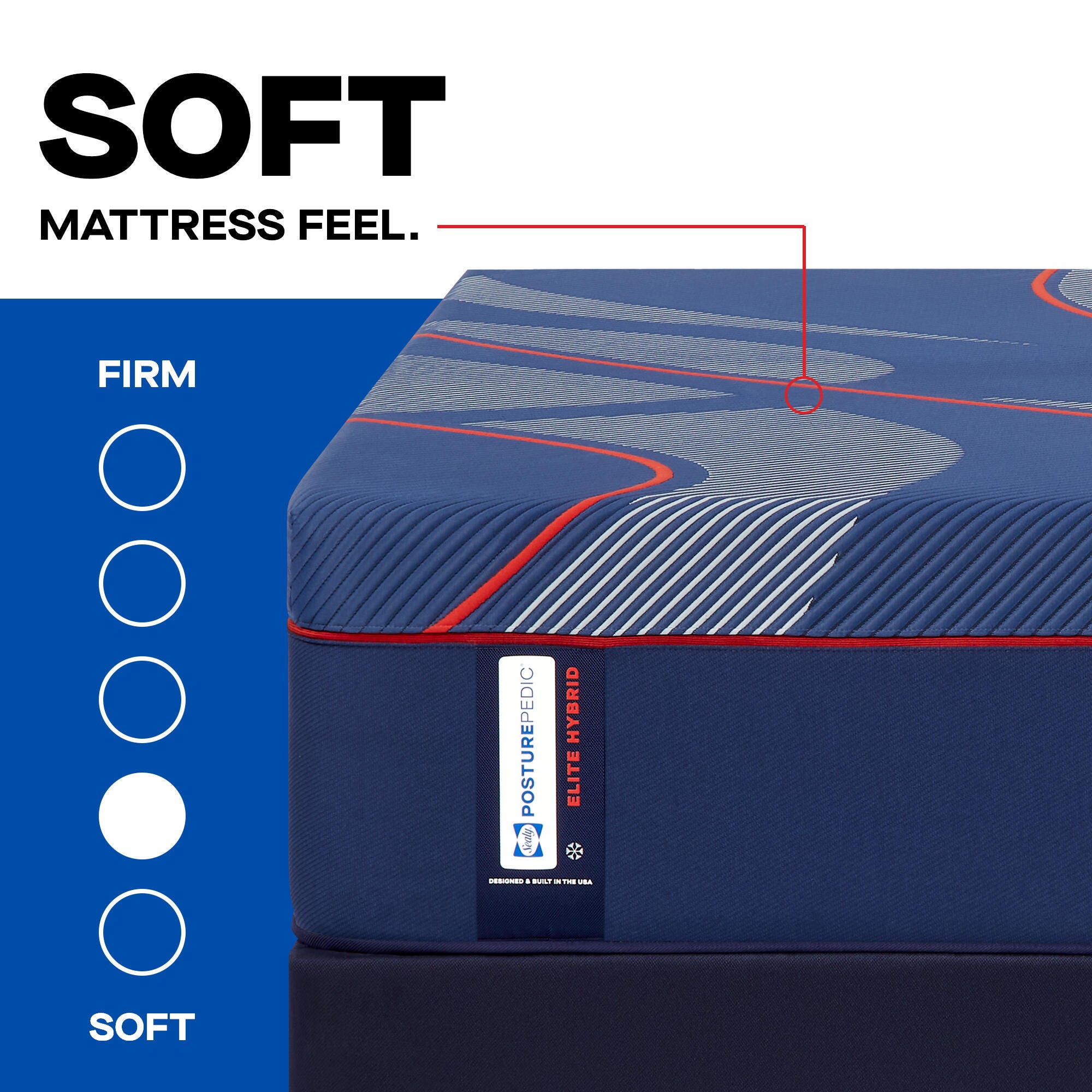 Sealy Posturepedic&reg; Elite Brenham II Hybrid Soft Queen Mattress