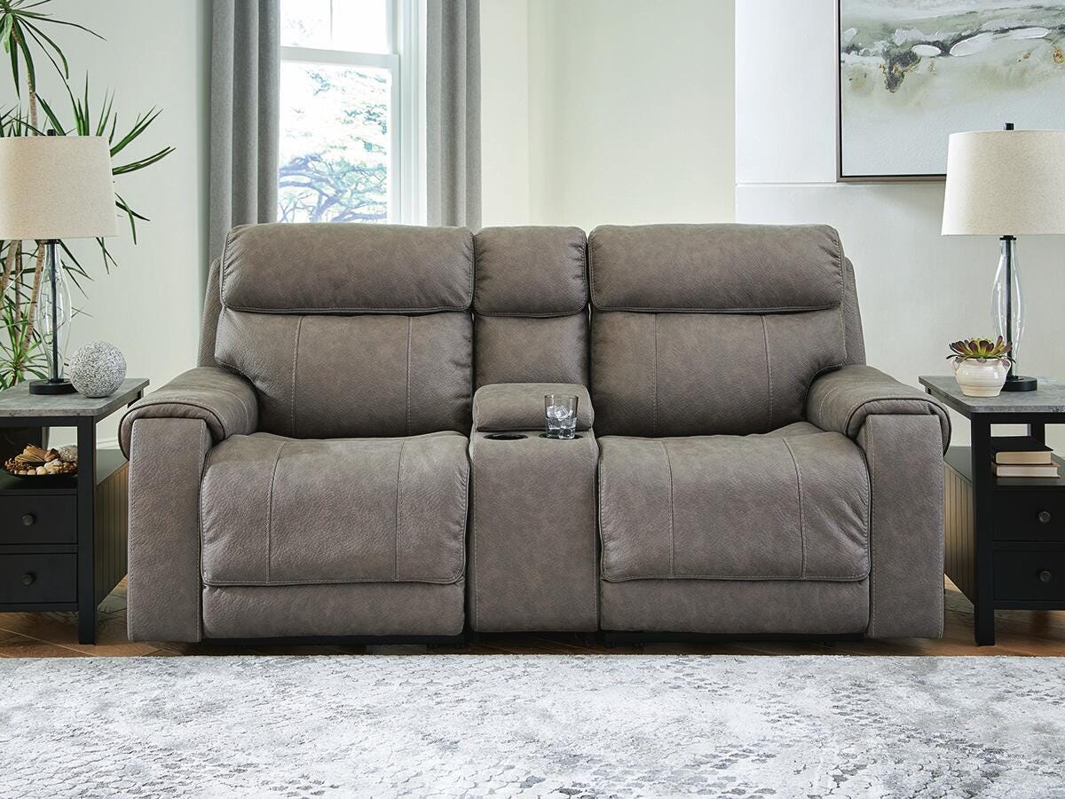 Starbot 3-Piece Dual Power Reclining Modular Loveseat with Console