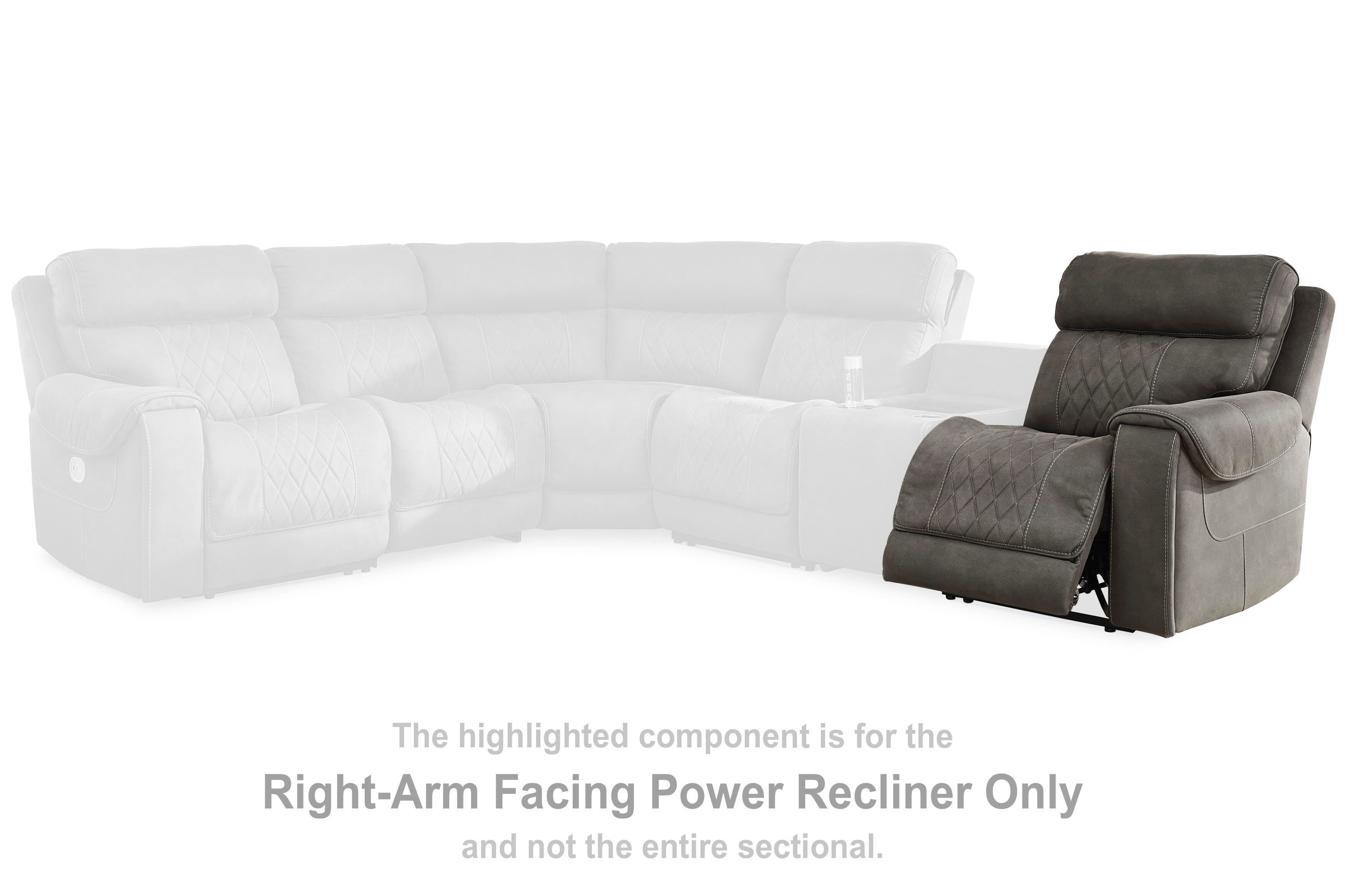 Sillón reclinable eléctrico Hooptser con brazo derecho mirando al frente - image 4
