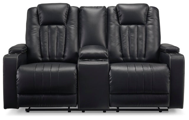 Center Point Manual Reclining Loveseat with Console
