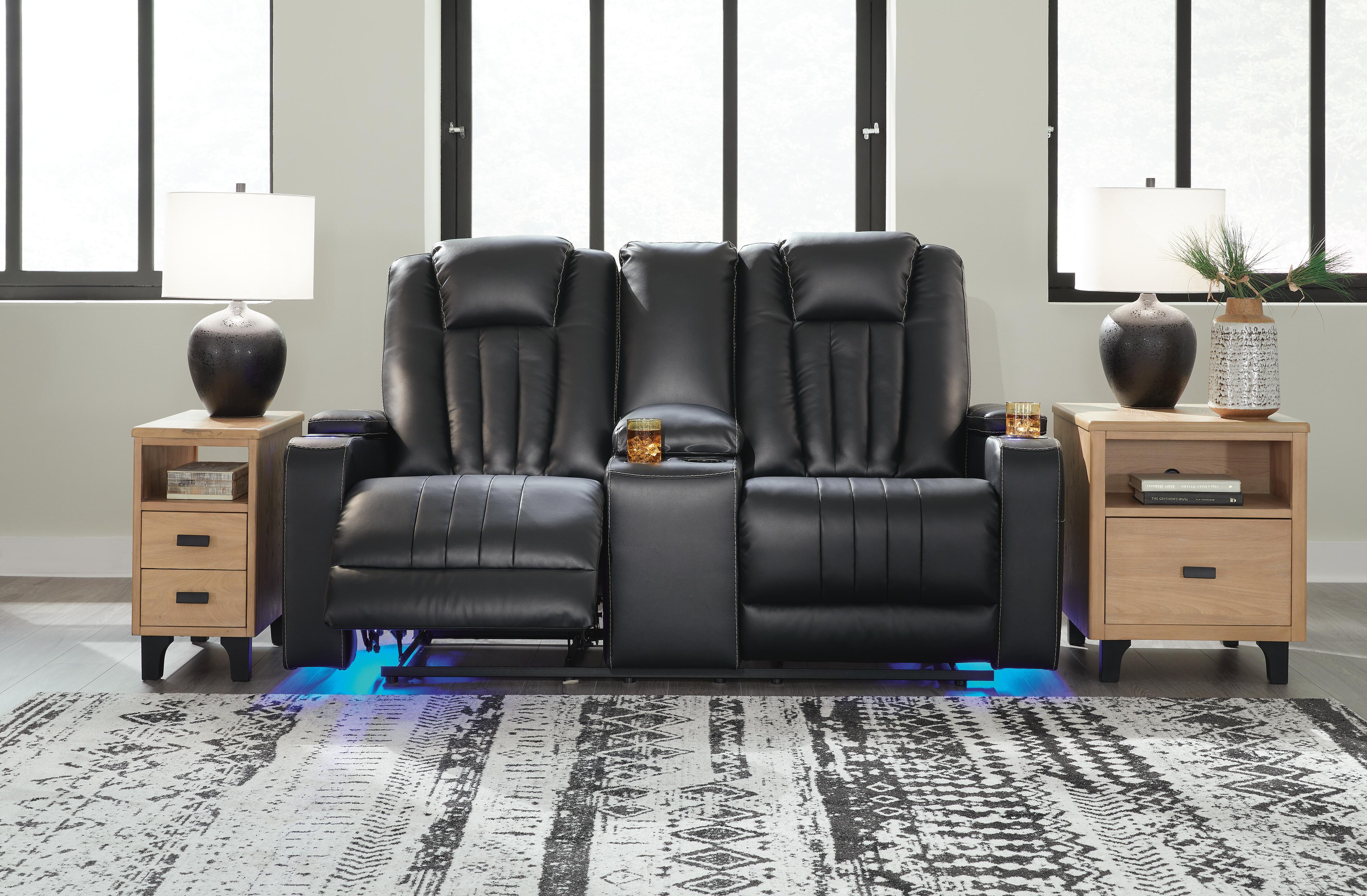 Center Point Reclining Loveseat with Console, , large
