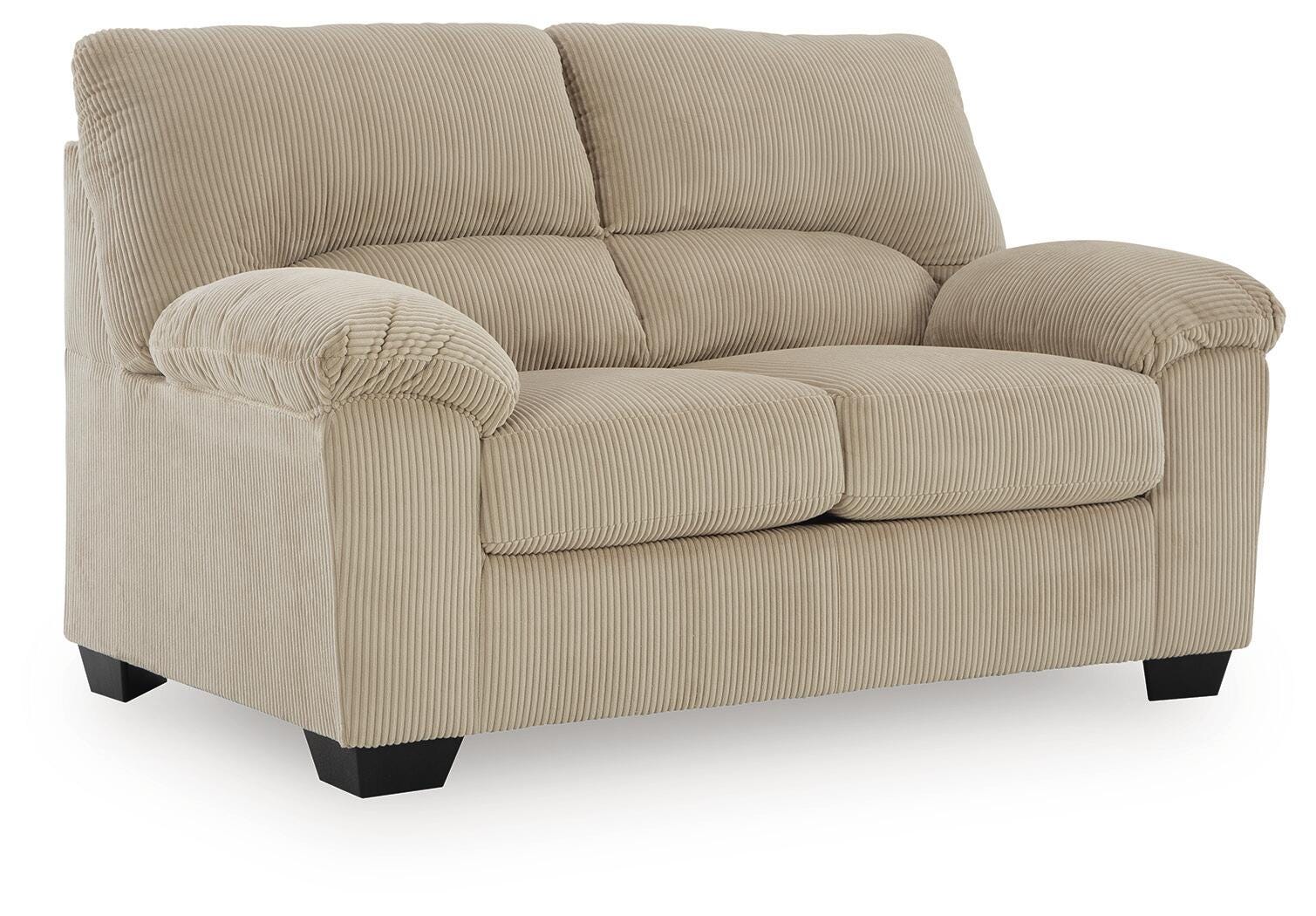 SimpleJoy Loveseat, Sand, large