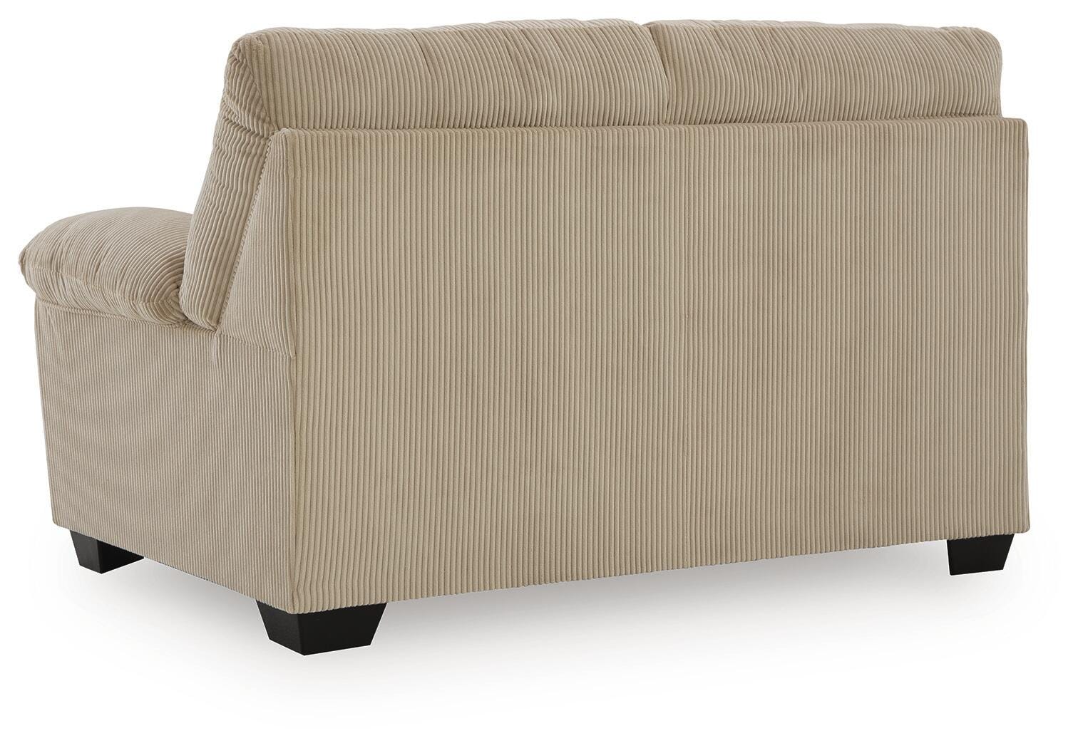 SimpleJoy Loveseat, Sand, large