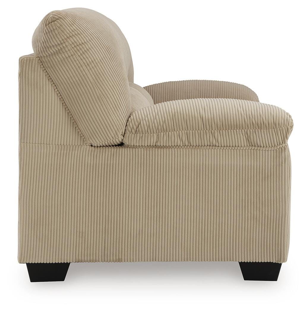 SimpleJoy Loveseat, Sand, large