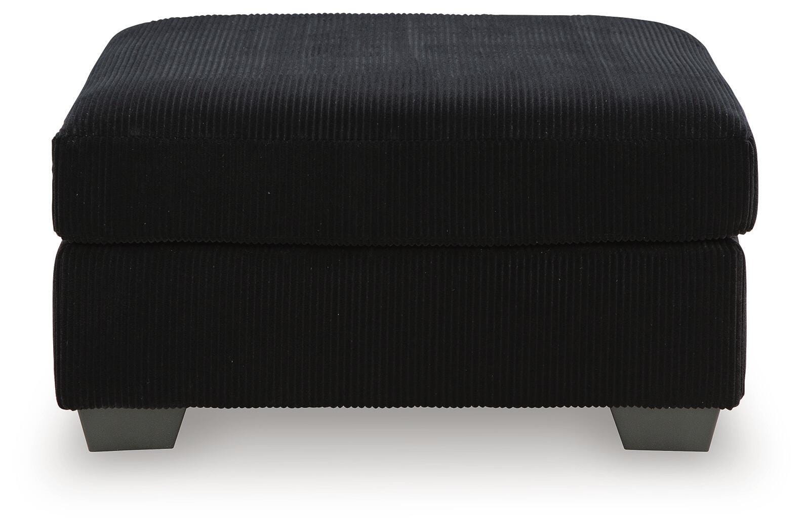 SimpleJoy Oversized Accent Ottoman, Onyx, large