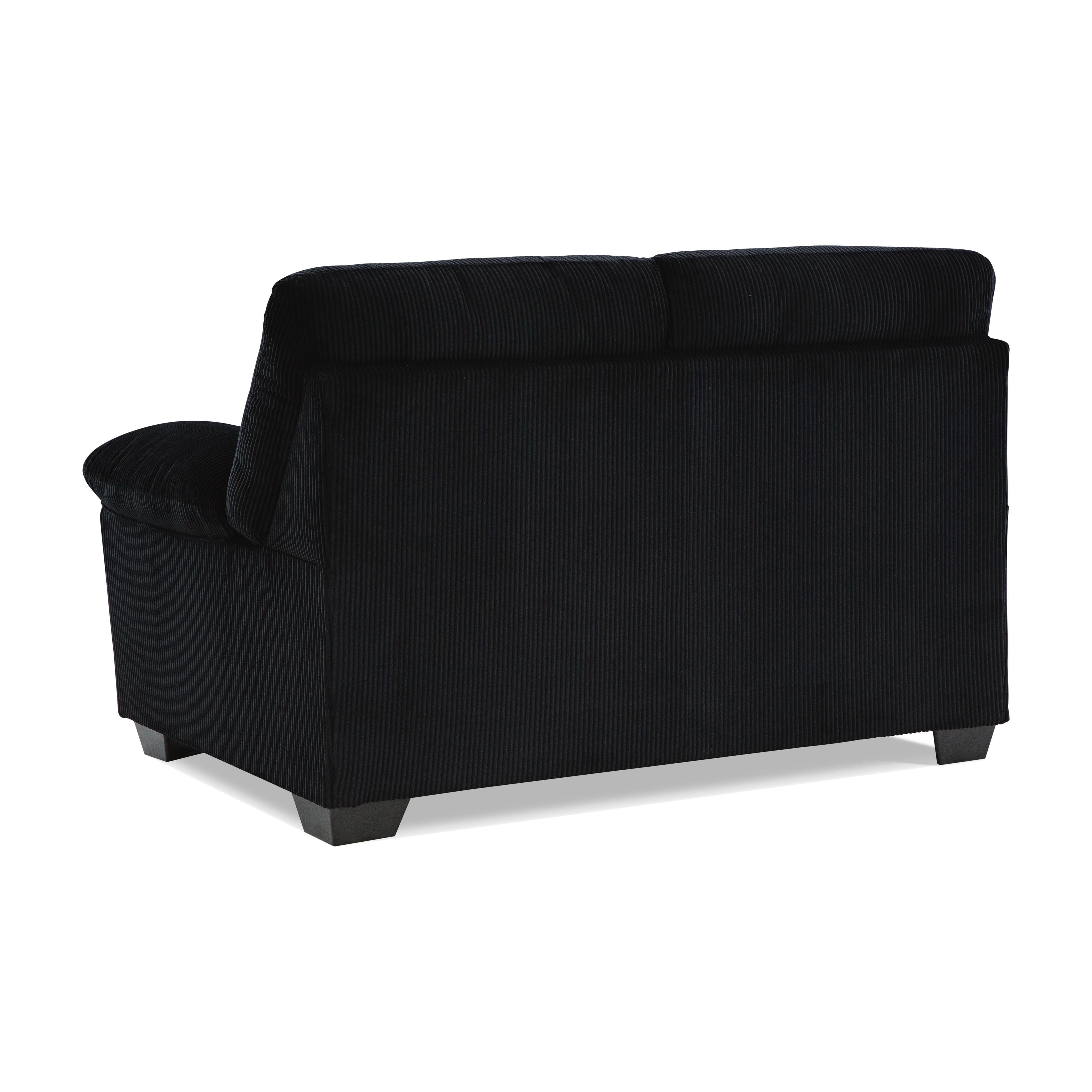 SimpleJoy Loveseat, Onyx, large