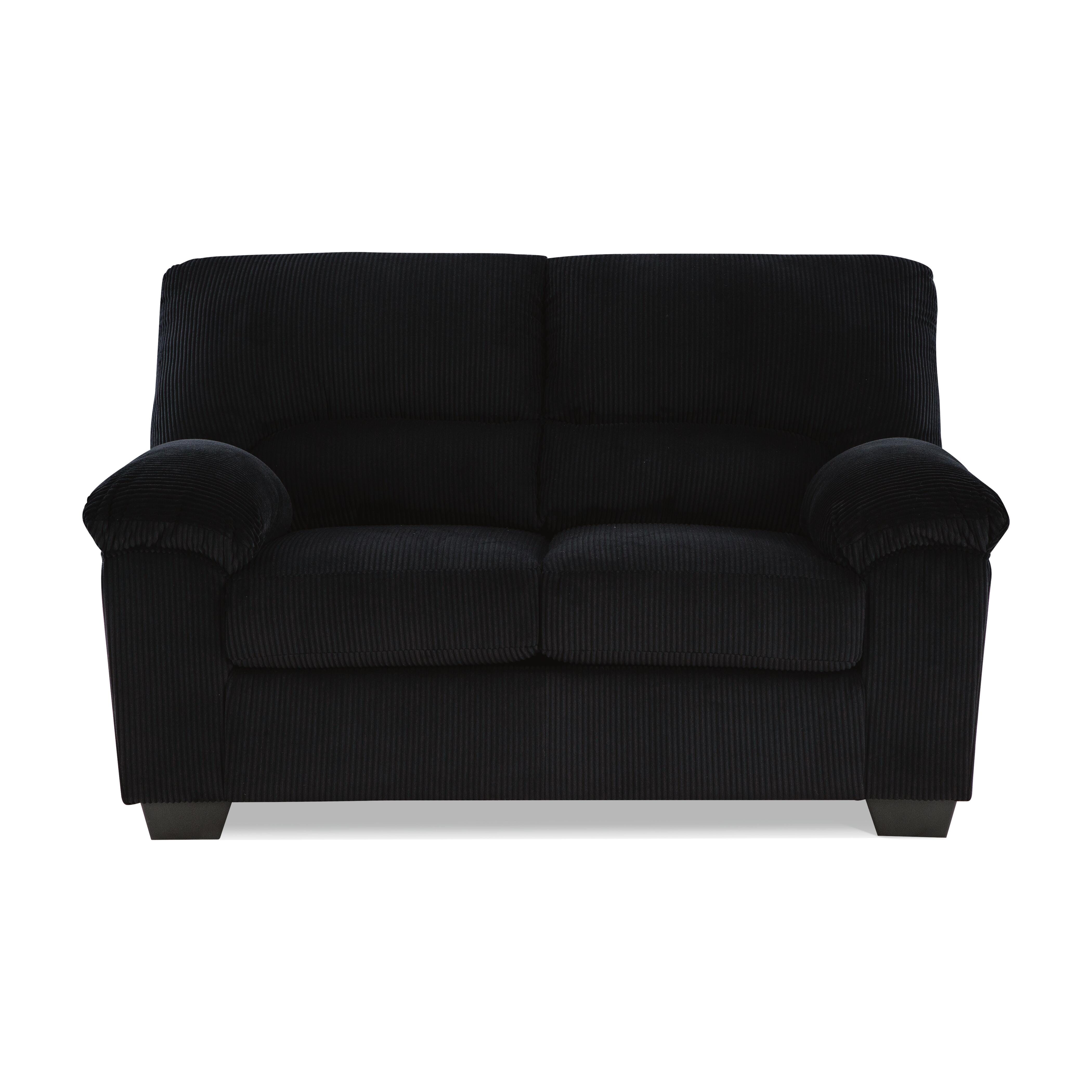 SimpleJoy Loveseat, Onyx, large