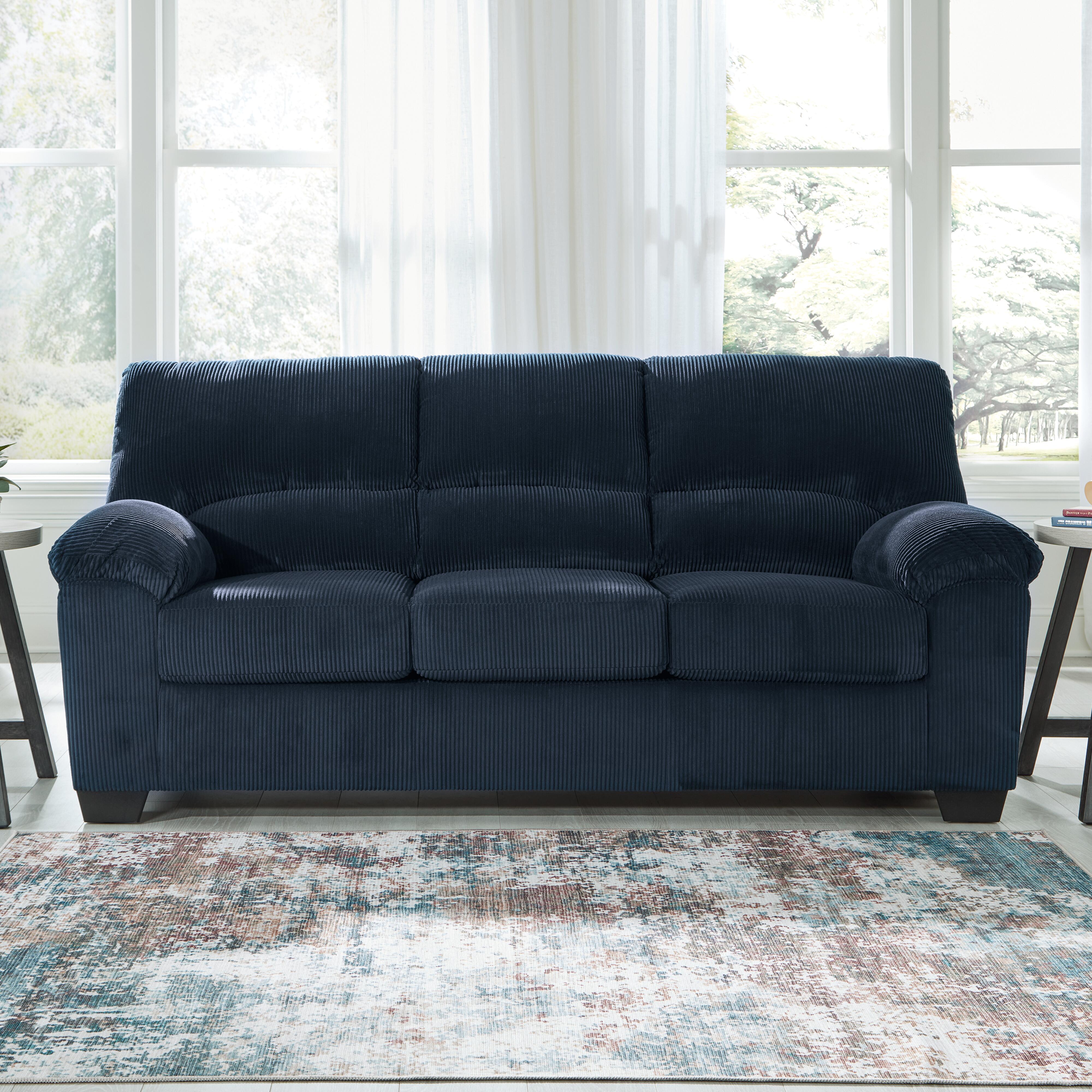 SimpleJoy Sofa, Navy, large