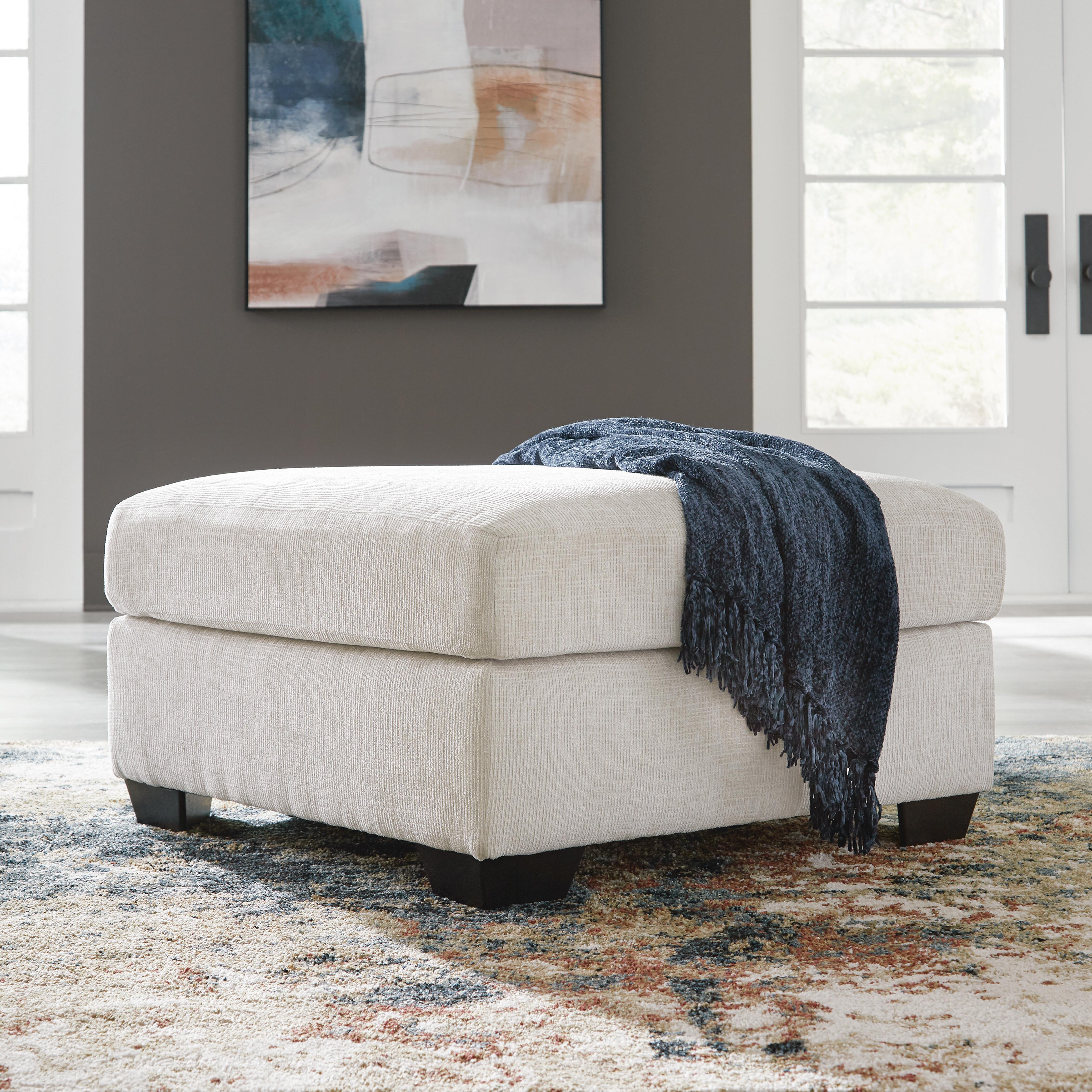 Aviemore Oversized Accent Ottoman, Stone, rollover