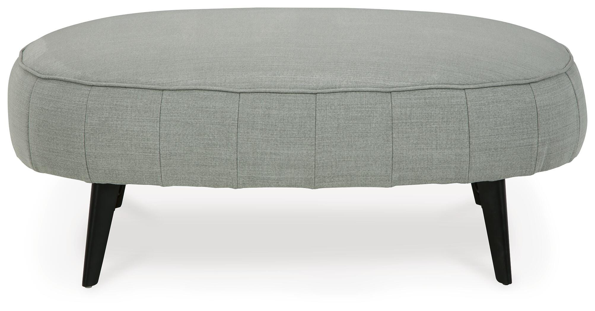 Hollyann Oversized Accent Ottoman, Gray, large