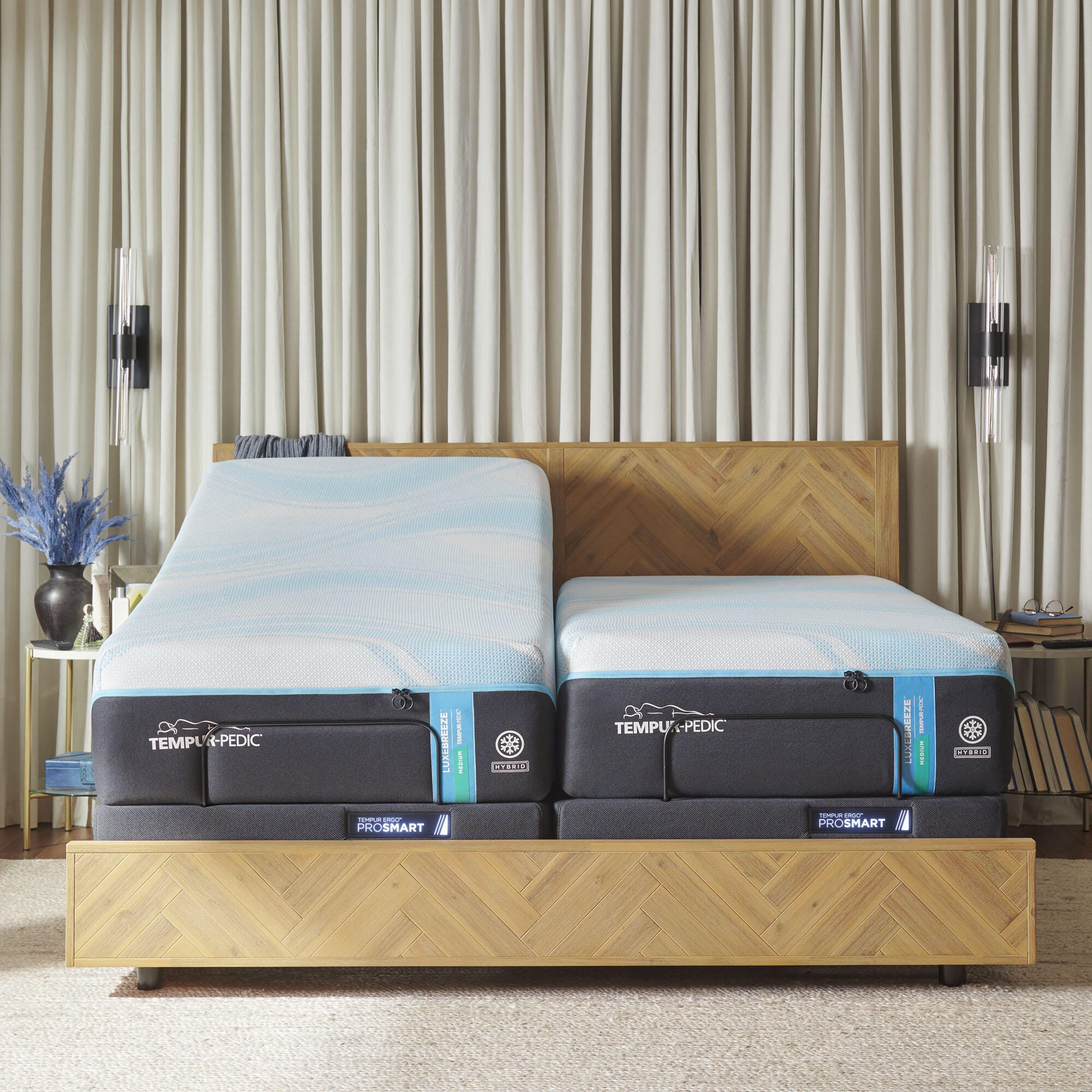Tempur-ProAdapt&trade; Ergo Prosmart Split California King Base, Dark Gray, rollover