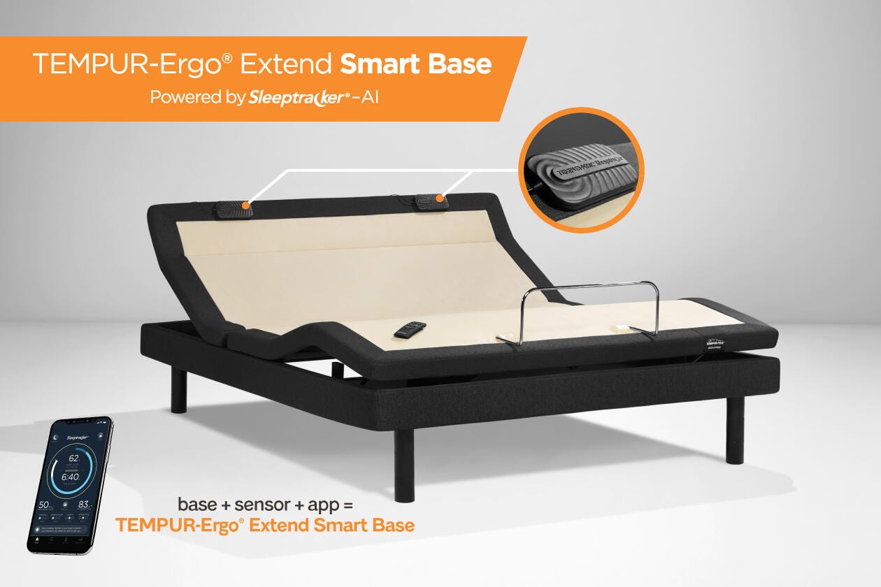 TEMPUR-Ergo® Extend Smart Base California Twin, Black/Gray, large