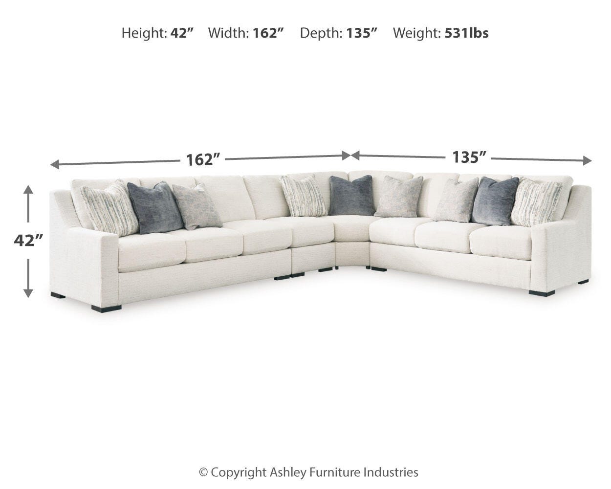 Accomplished 4-Piece Sectional - image 4