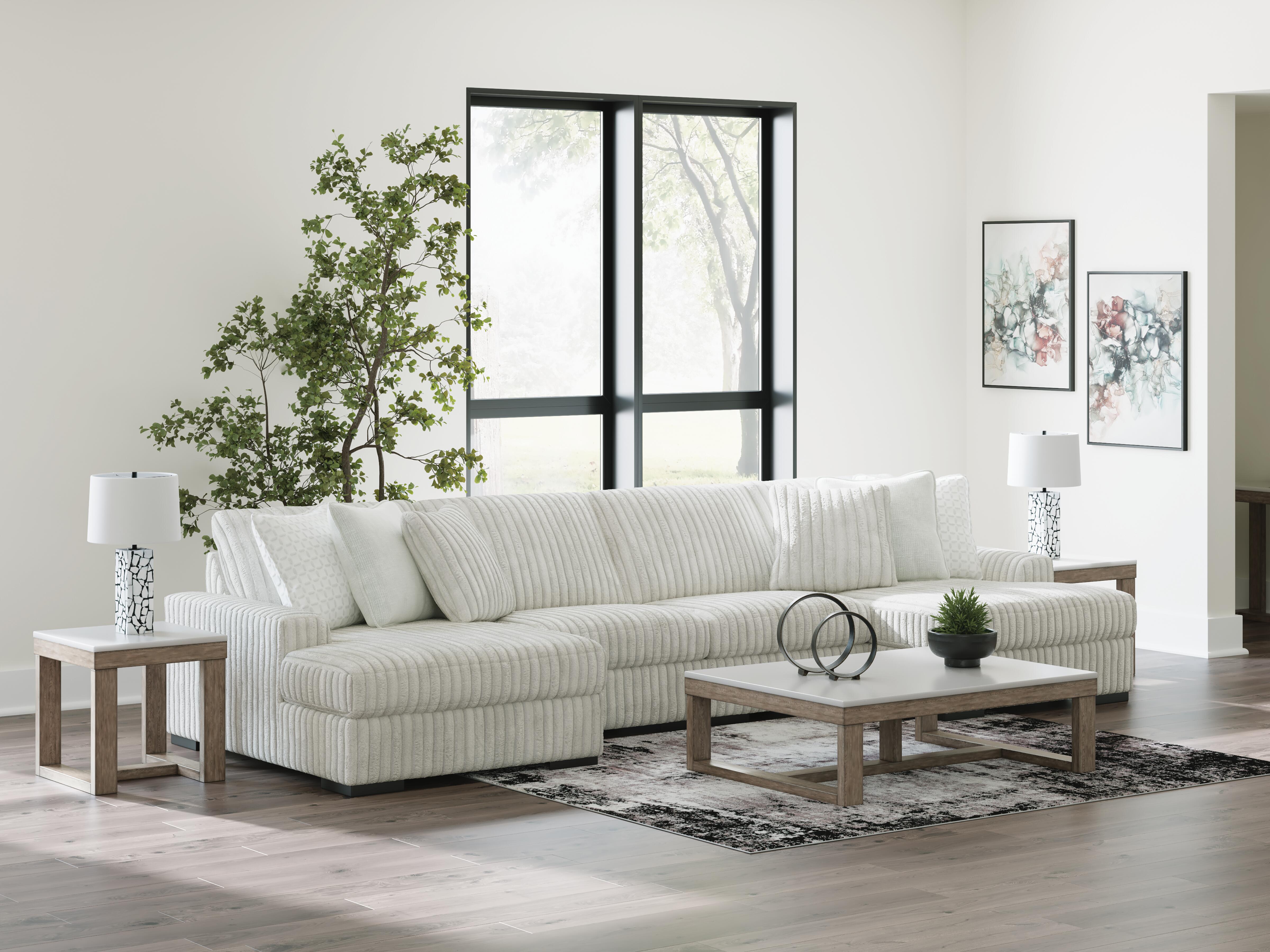 Stupendous 4-Piece Sectional with Double Chaise - image 3