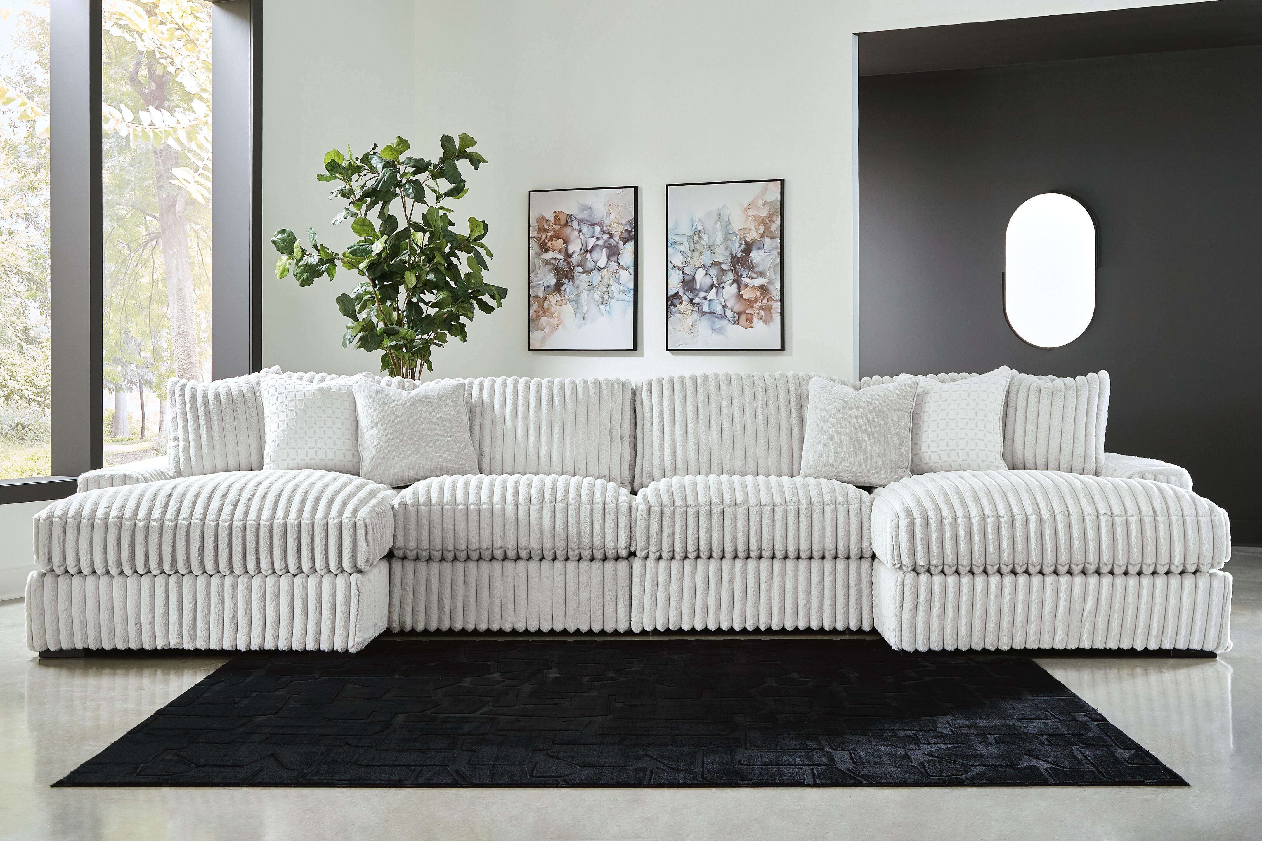Stupendous 4-Piece Sectional with Double Chaise - image 1